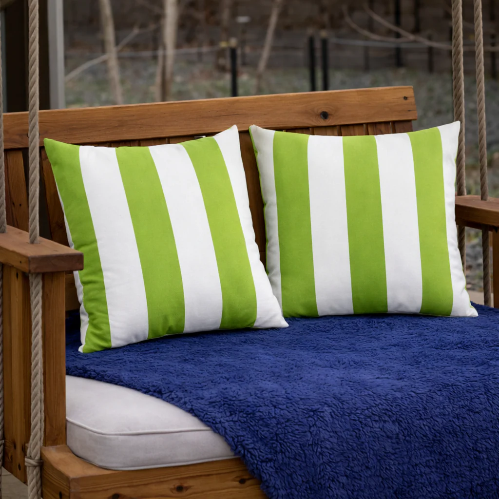 2 Pack Outdoor Throw Pillows, Waterproof & Fade-Resistant Patio Cushions (18x18 Inch) - Image 4