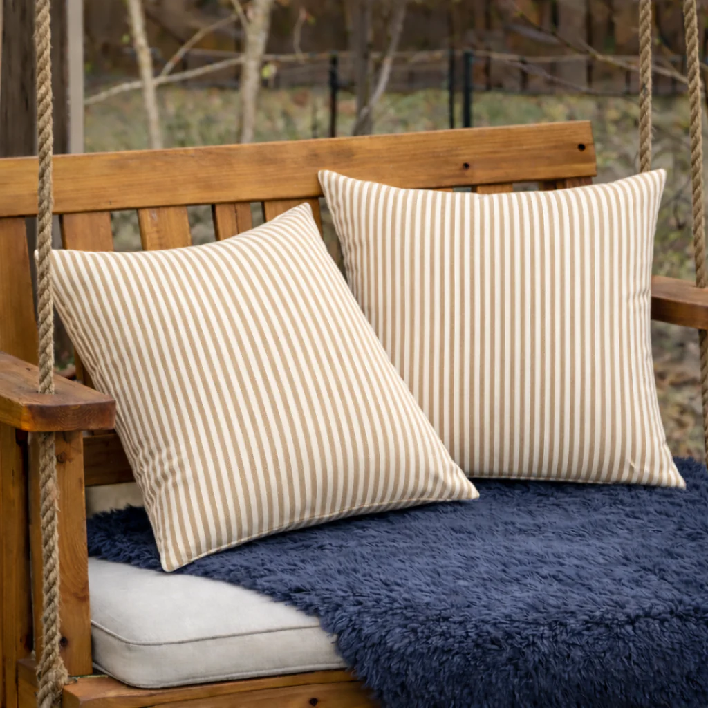 2 Pack Outdoor Throw Pillows, Waterproof & Fade-Resistant Patio Cushions (18x18 Inch) - Image 5