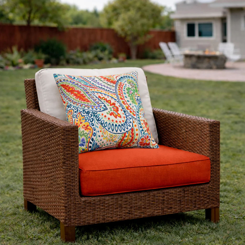 2 Pack Outdoor Throw Pillows, Waterproof & Fade-Resistant Patio Cushions (18x18 Inch) - Image 10