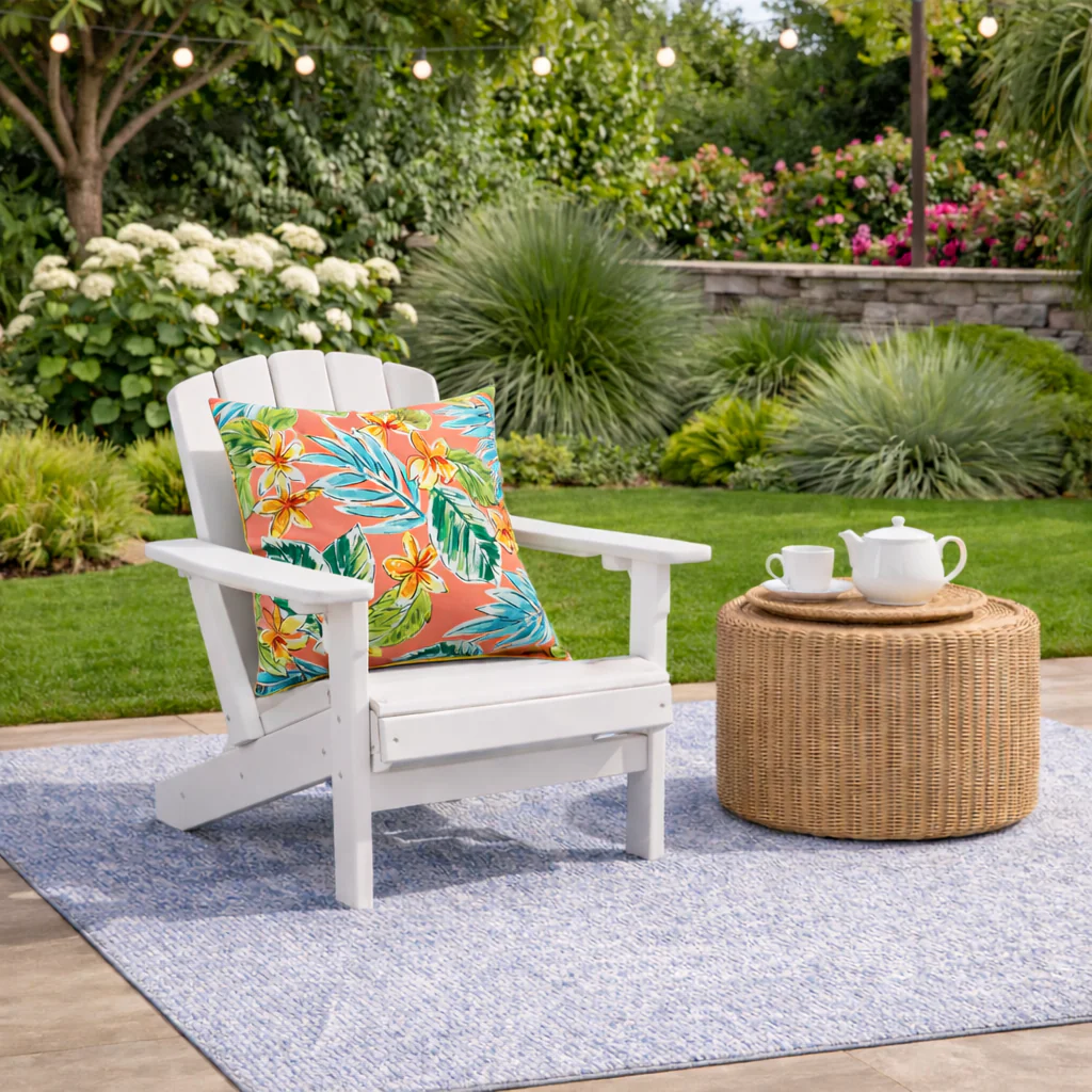 2 Pack Outdoor Throw Pillows, Waterproof & Fade-Resistant Patio Cushions (18x18 Inch, Bright Coral Pink) - Image 5
