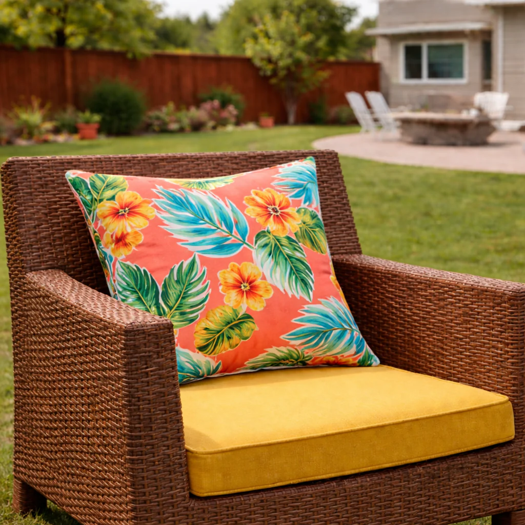 2 Pack Outdoor Throw Pillows, Waterproof & Fade-Resistant Patio Cushions (18x18 Inch, Bright Coral Pink) - Image 7