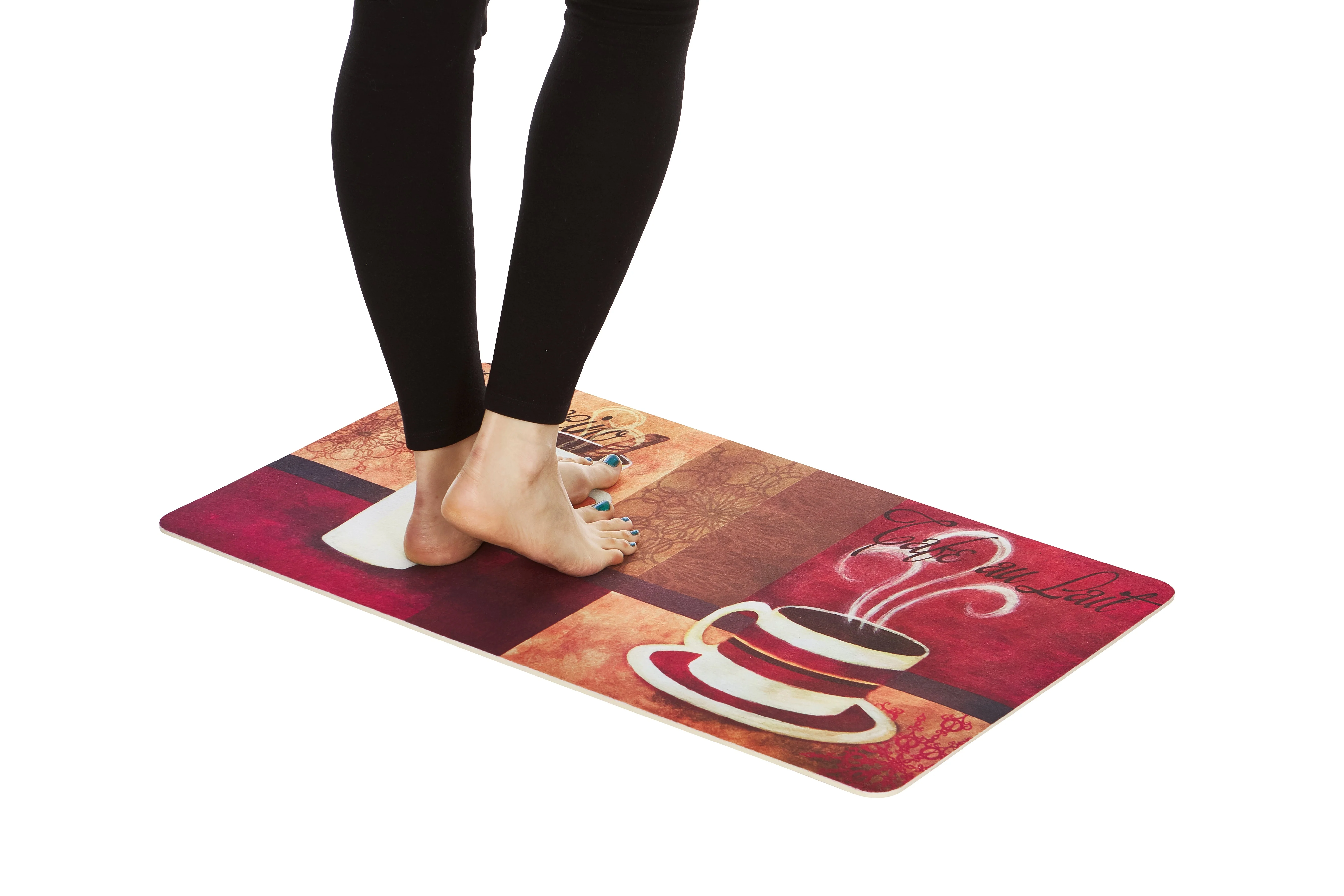2-Pack Premium Comfort Kitchen Mats (Cafe Moderno Dahlia) - Image 2