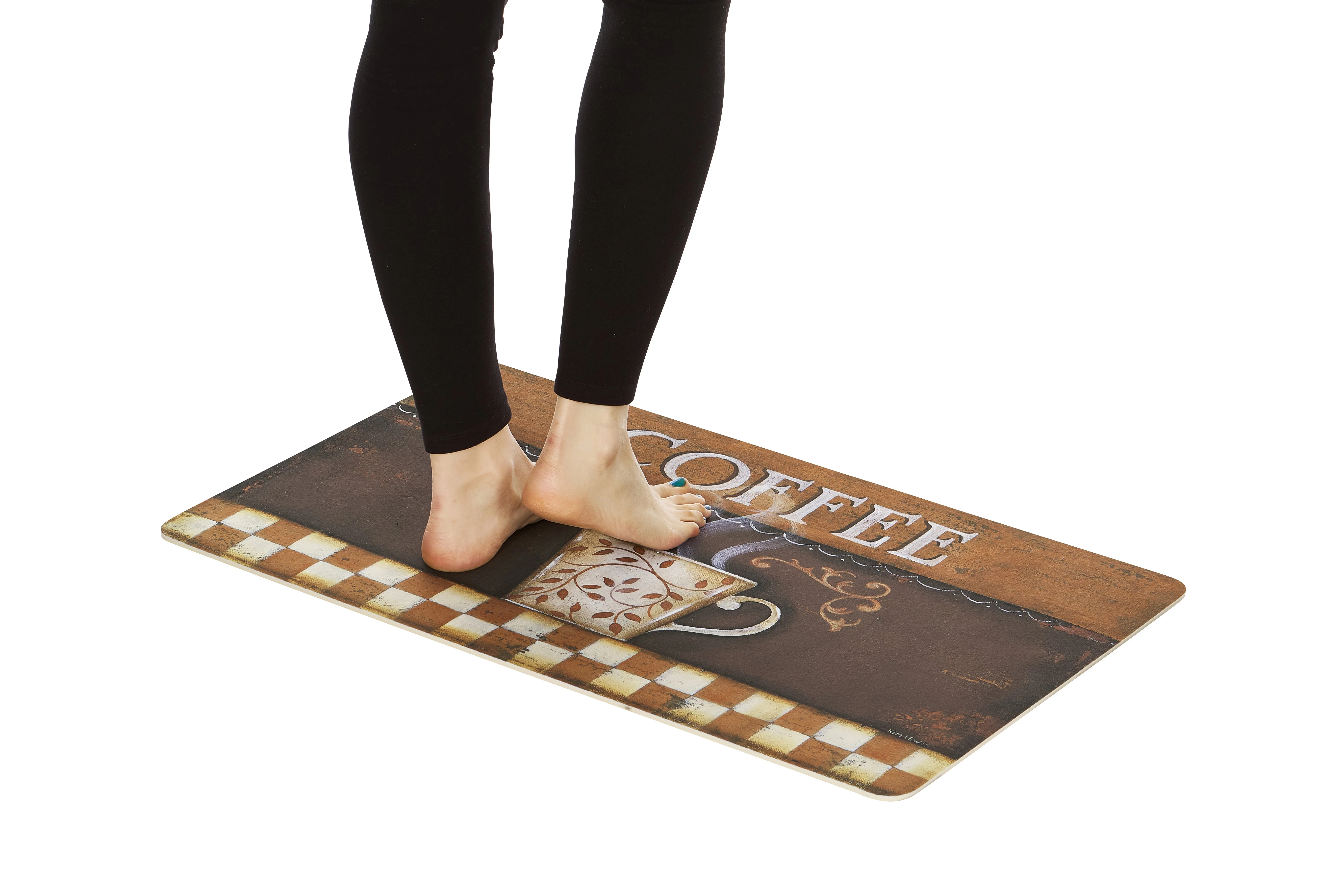 2-Pack Premium Comfort Kitchen Mats (Vintage Coffee) - Image 3