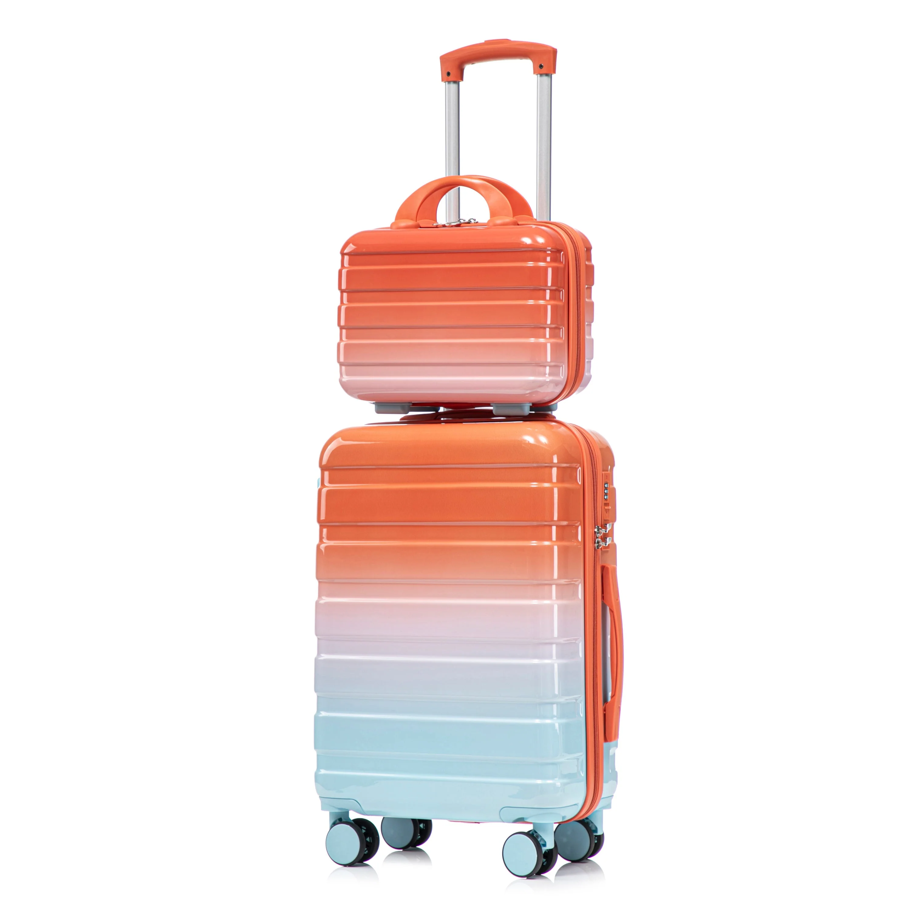 2 Pc PC Spinner Wheel Luggage Set with Gradient Color and Lock - Image 29