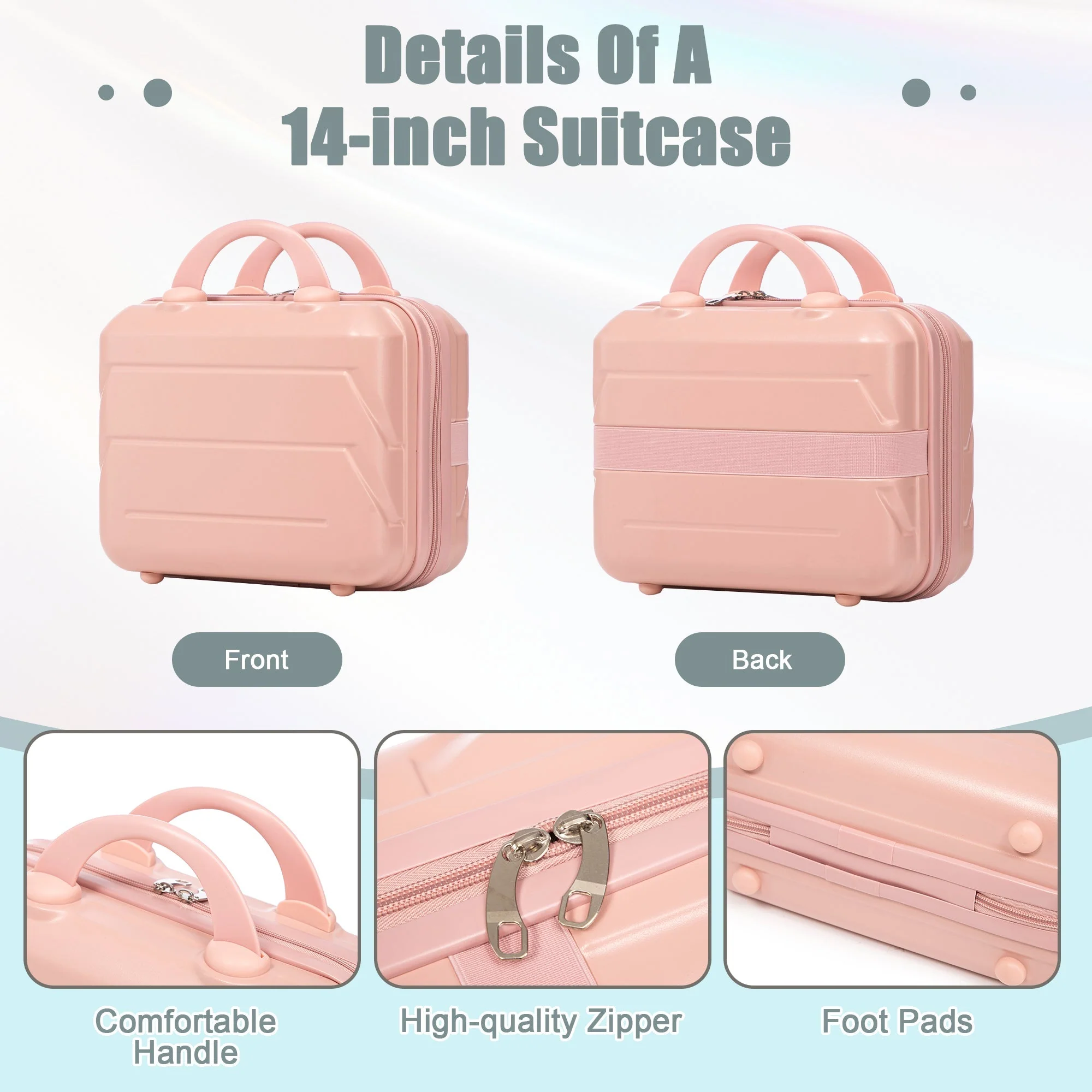 2-Piece ABS Spinner Wheel Luggage Set with Combination Lock - Image 7