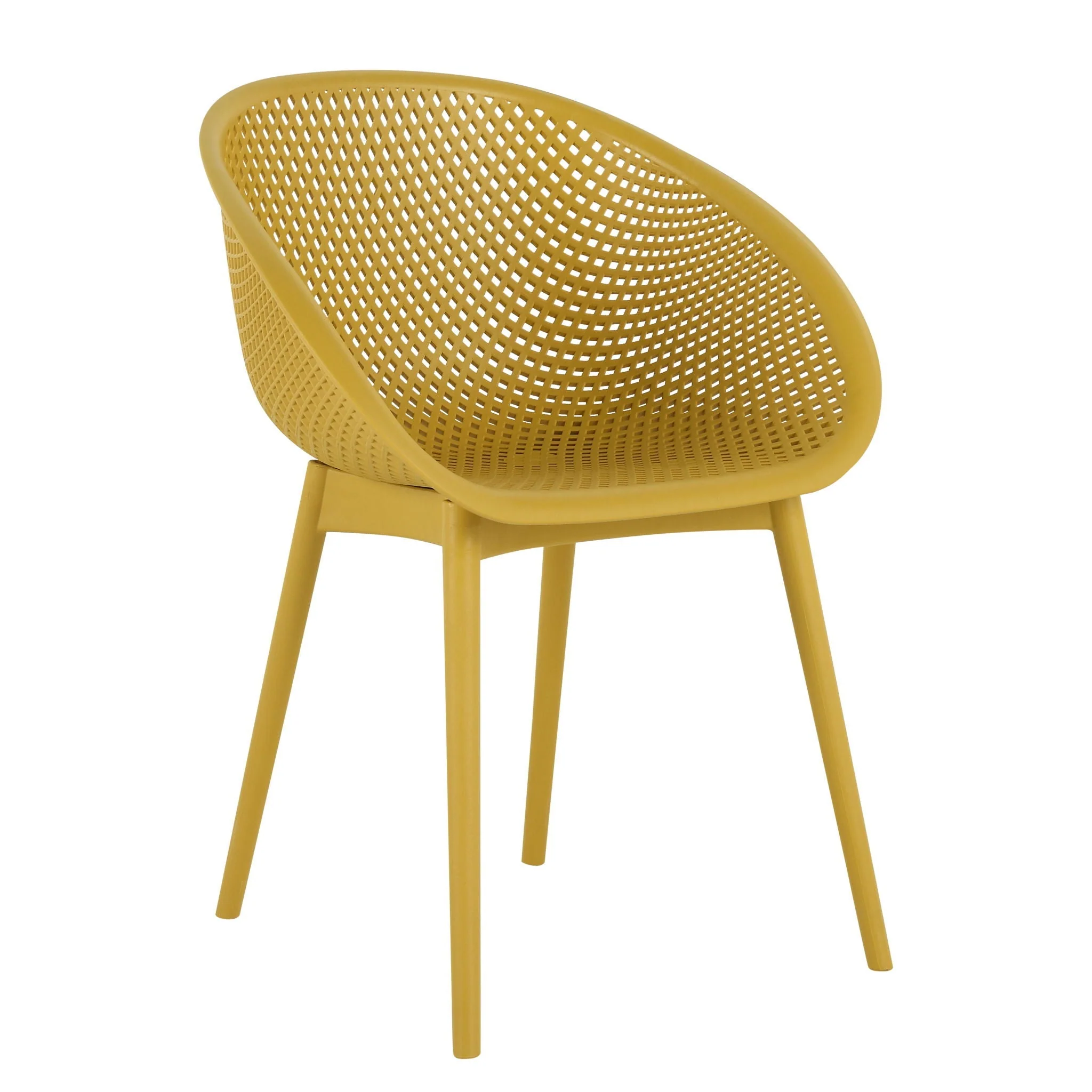 2 Piece Durable Single Chair With Hollow Out Design - Image 2