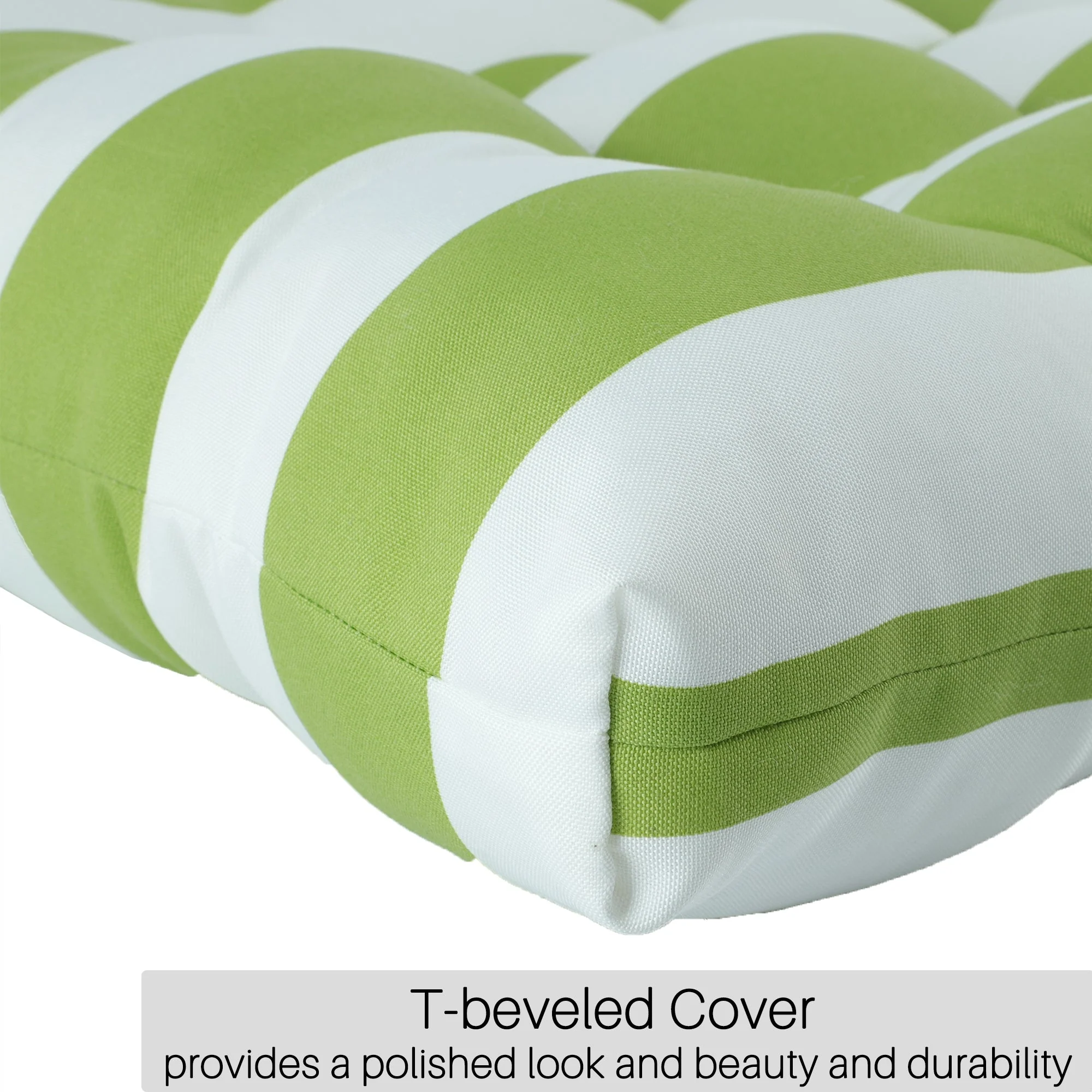 2-Piece High Back Chair Cushion Set, Tufted Patio or Rocking Chair Cushions - Image 5