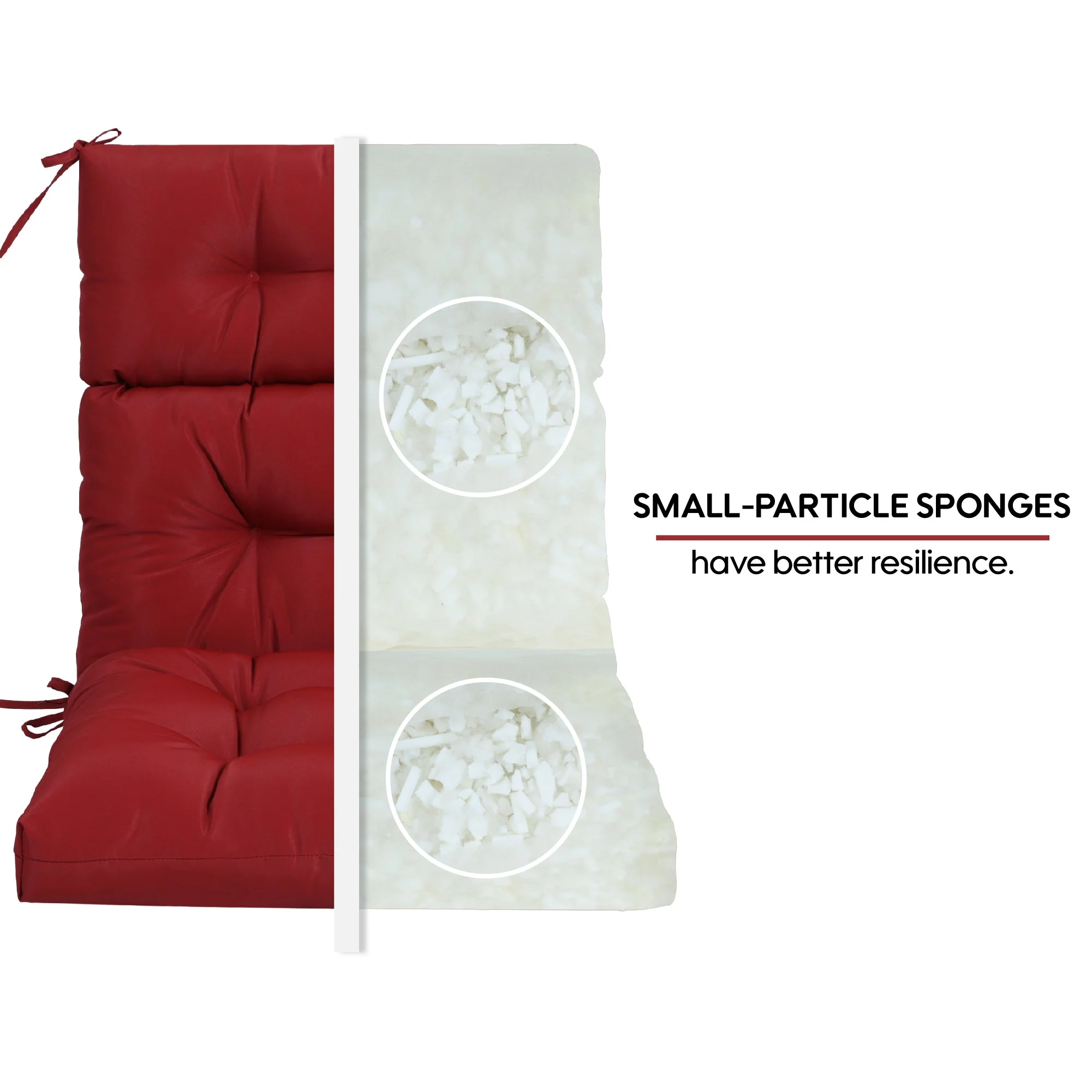 2-Piece High Back Patio Chair Cushion Set - Image 8