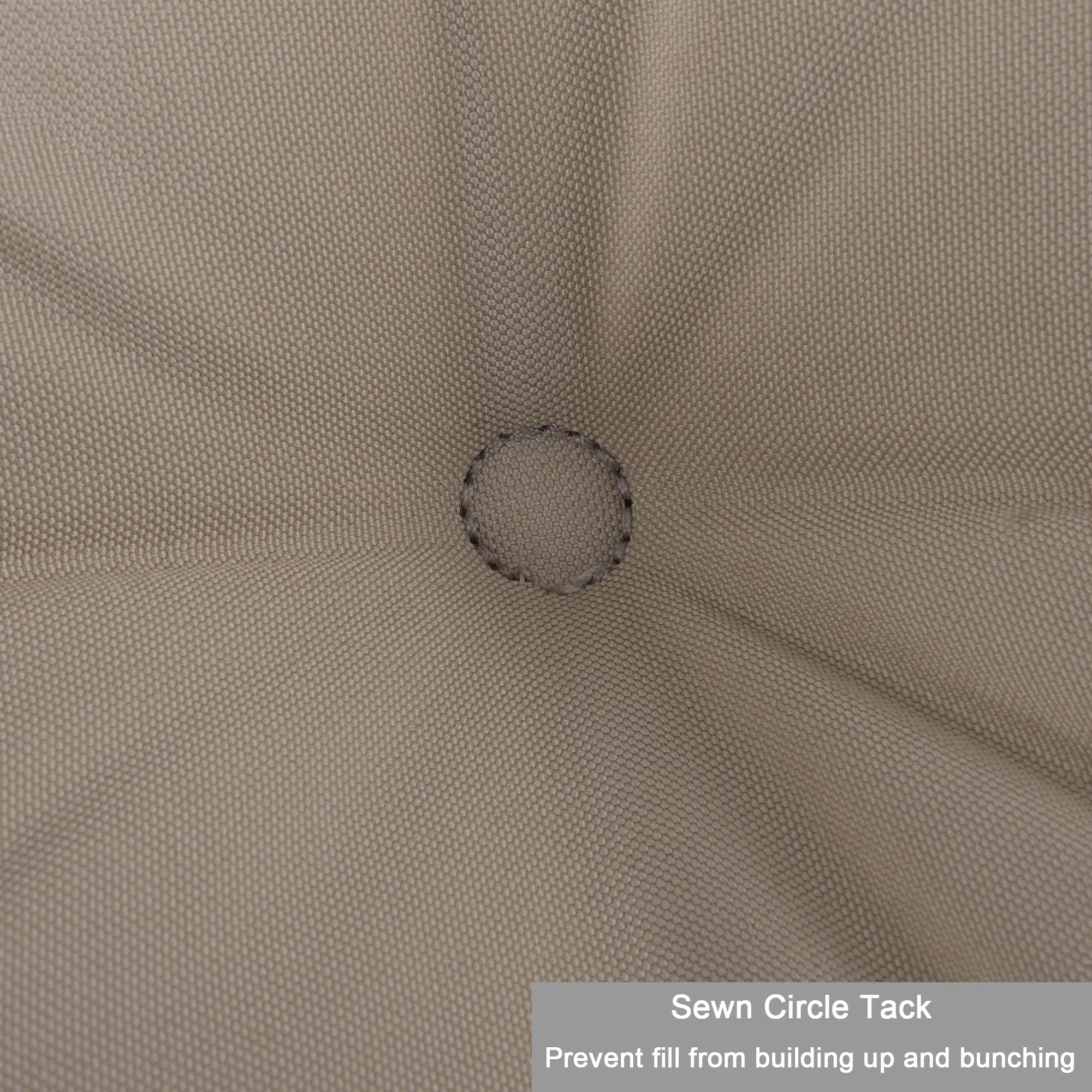 2-Piece High Back Patio Chair Cushion Set - Beige - Image 7