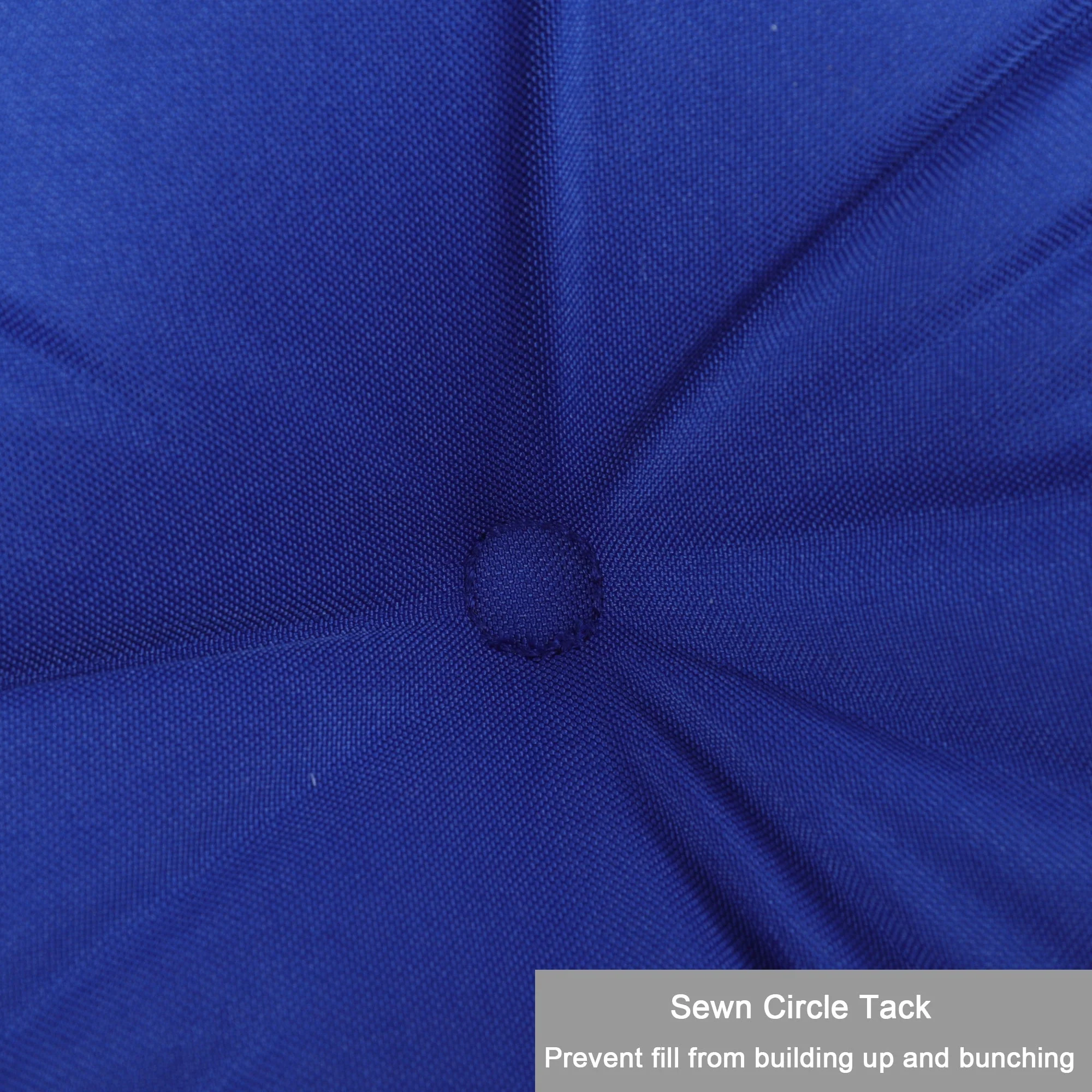 2-Piece High Back Patio Chair Cushion Set, Blue - Image 6