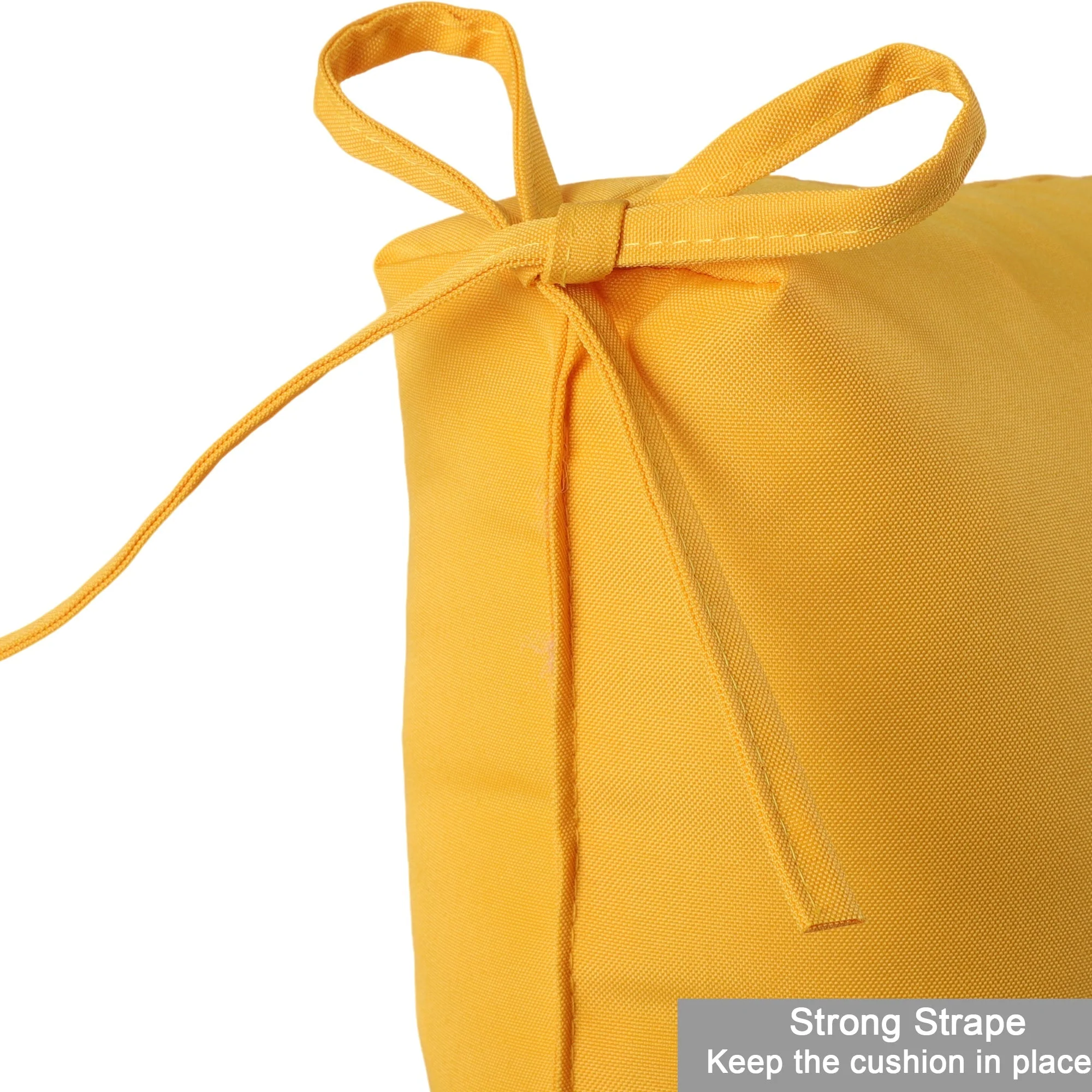 2-Piece High Back Patio Chair Cushion Set, Yellow - Image 4