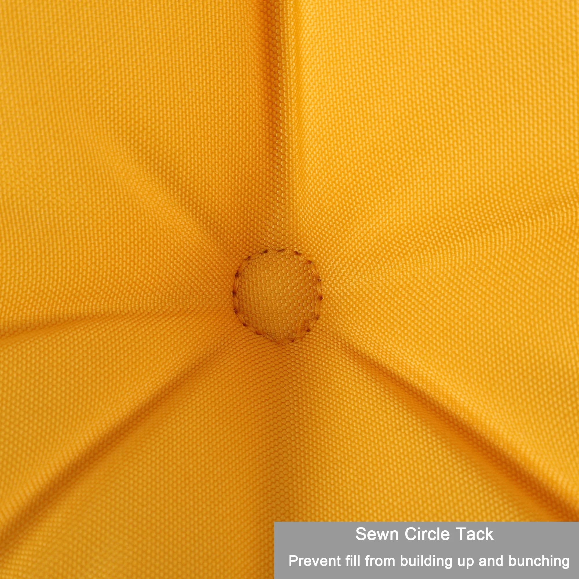 2-Piece High Back Patio Chair Cushion Set, Yellow - Image 6