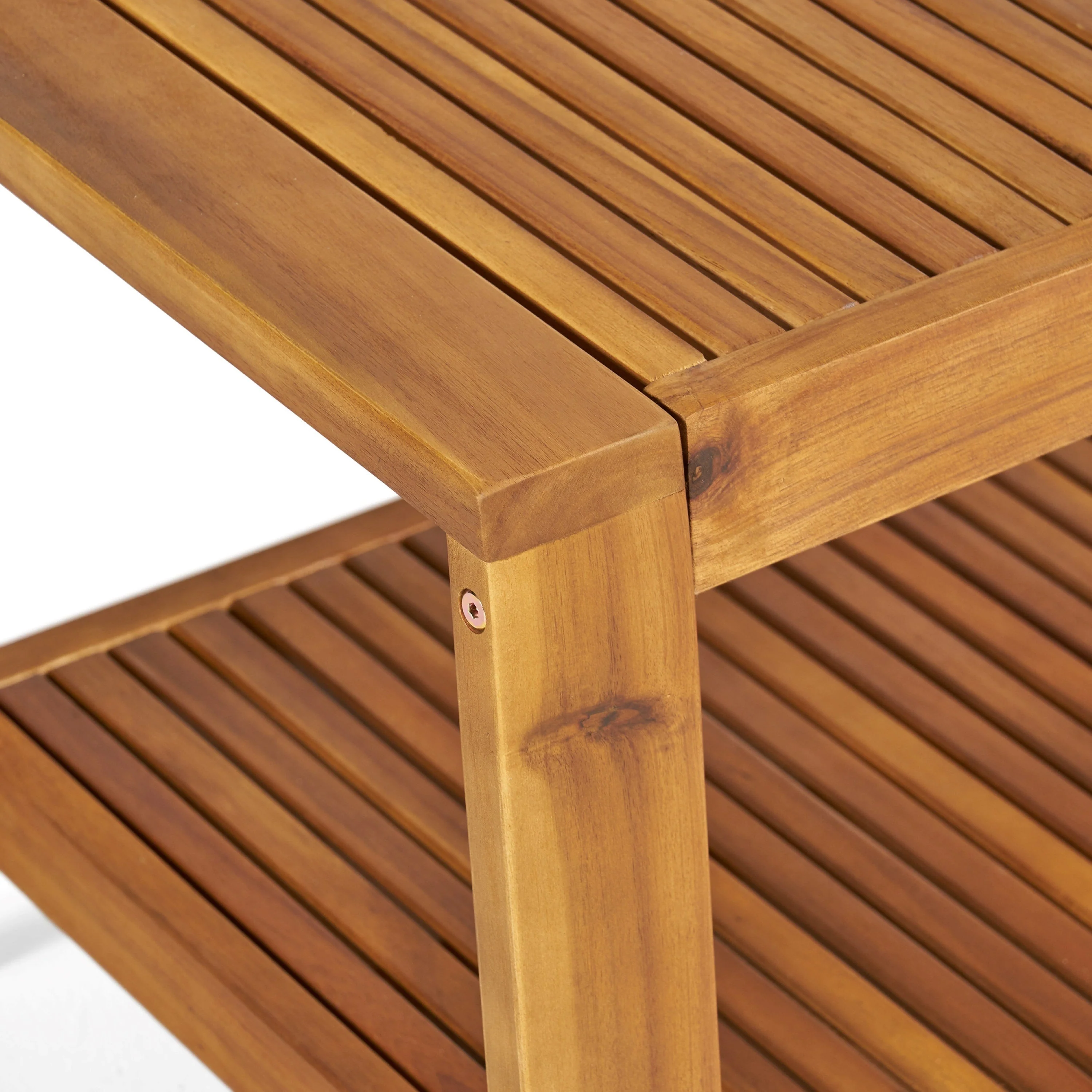 2-Piece Outdoor Teak Acacia Wood Conversation Set - Image 23