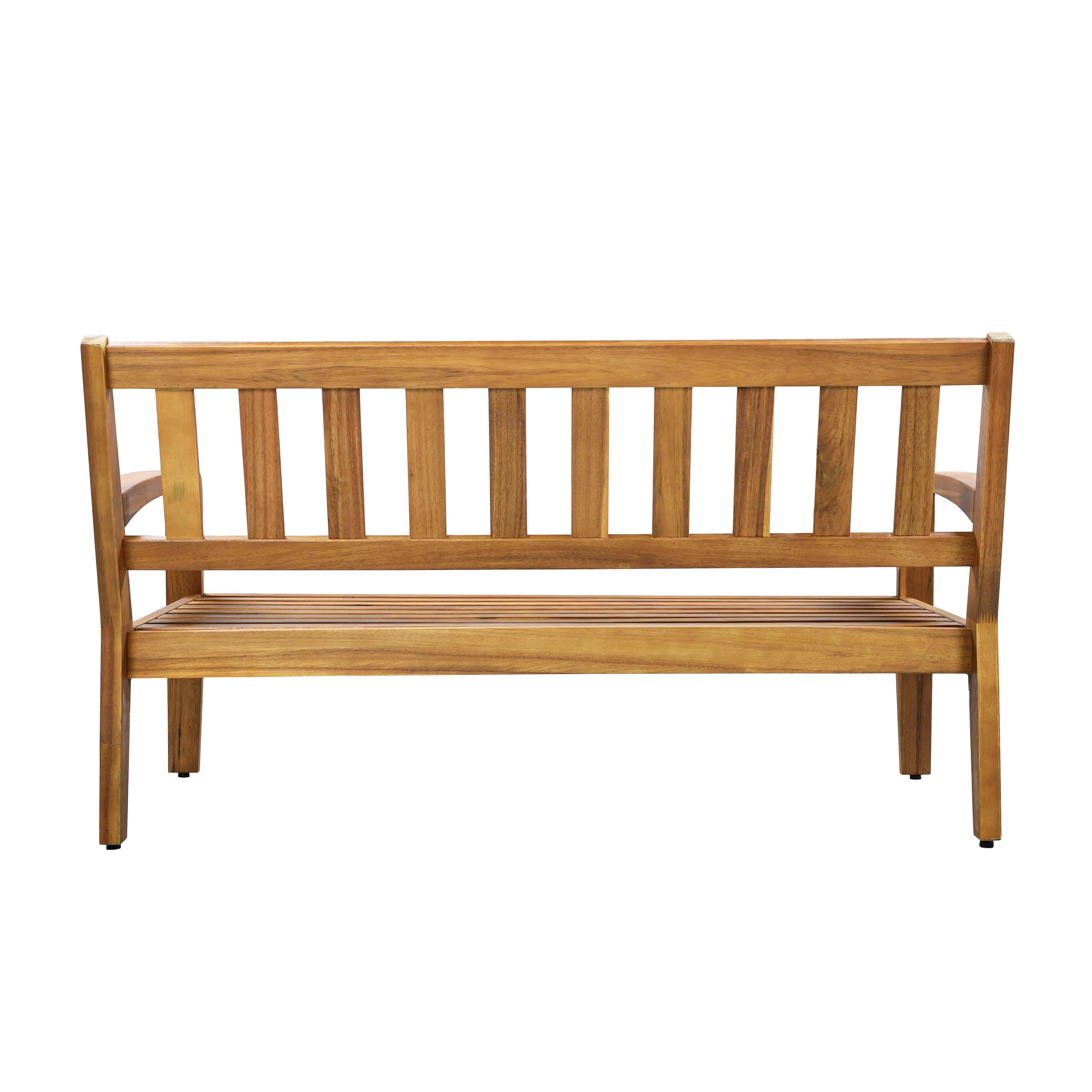 2-Piece Outdoor Teak Acacia Wood Conversation Set - Image 14