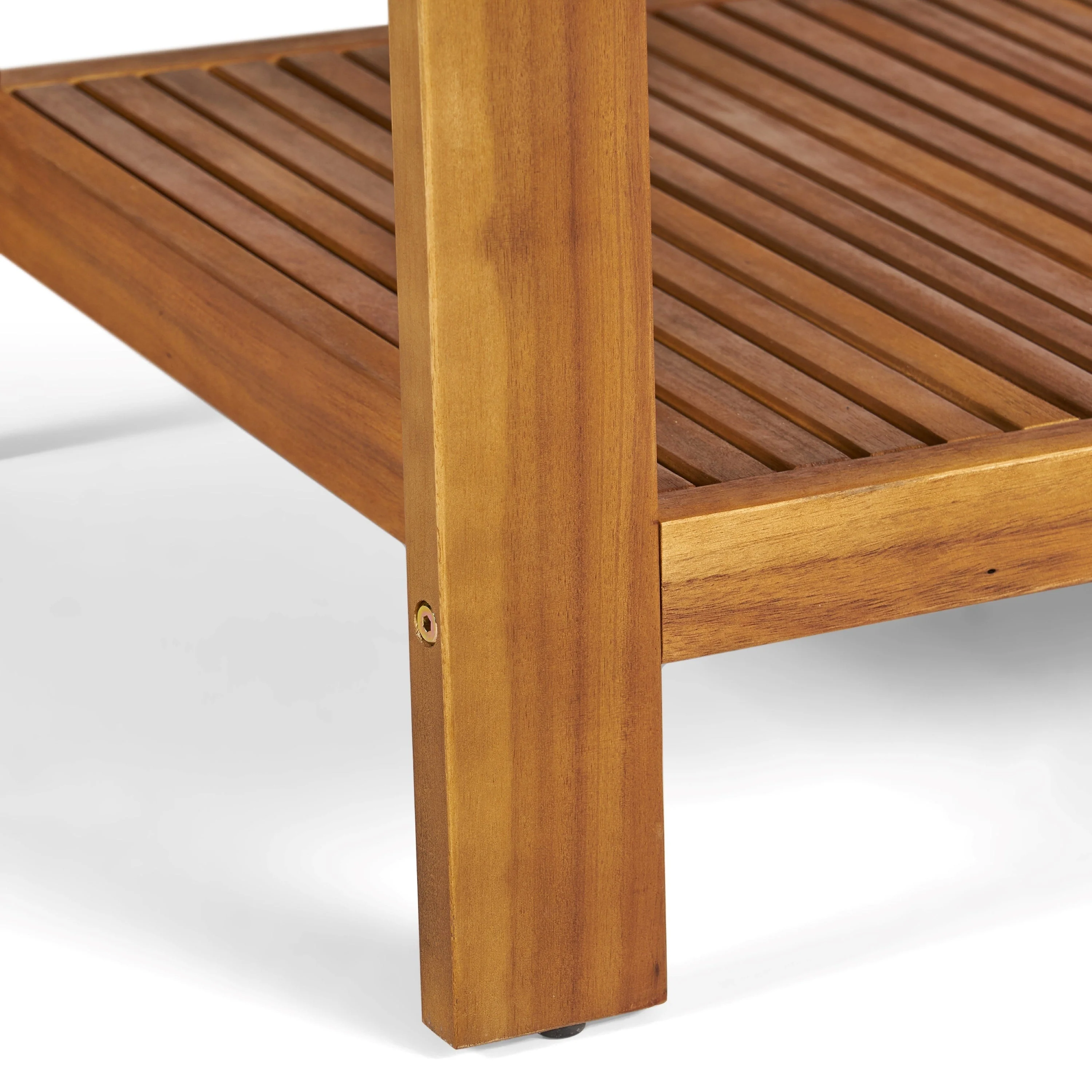 2-Piece Outdoor Teak Acacia Wood Conversation Set - Image 23