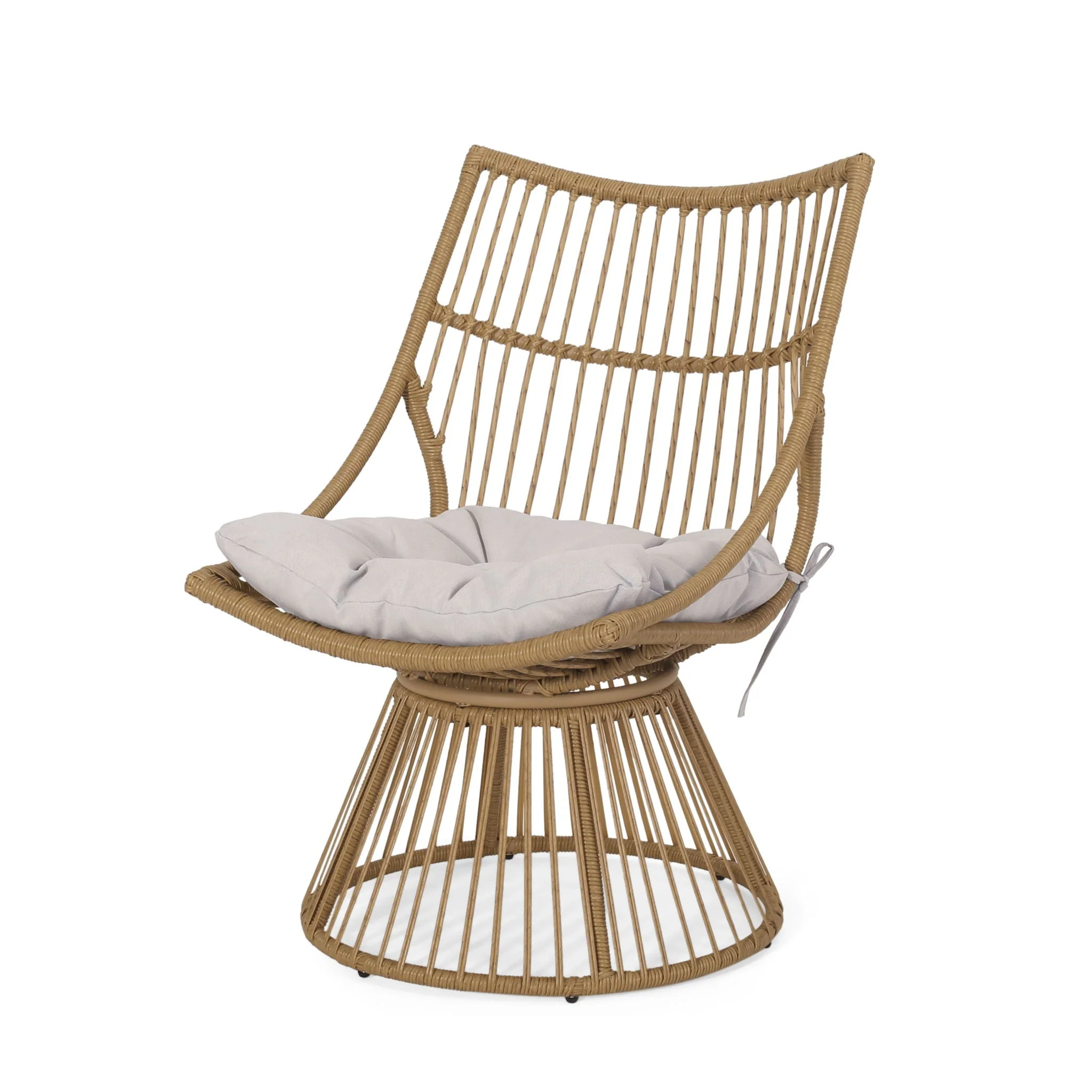 2 Piece Rattan Patio Set With Club Chair And Side Table - Image 3