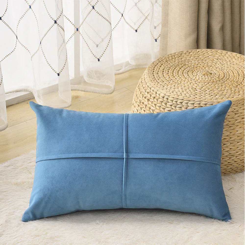 2-Piece Throw Pillow Covers with 450g Inserts, blue, 12X20 WITH INSERTS, Decorative Pillow Set – Fancy & Stacy - Image 36