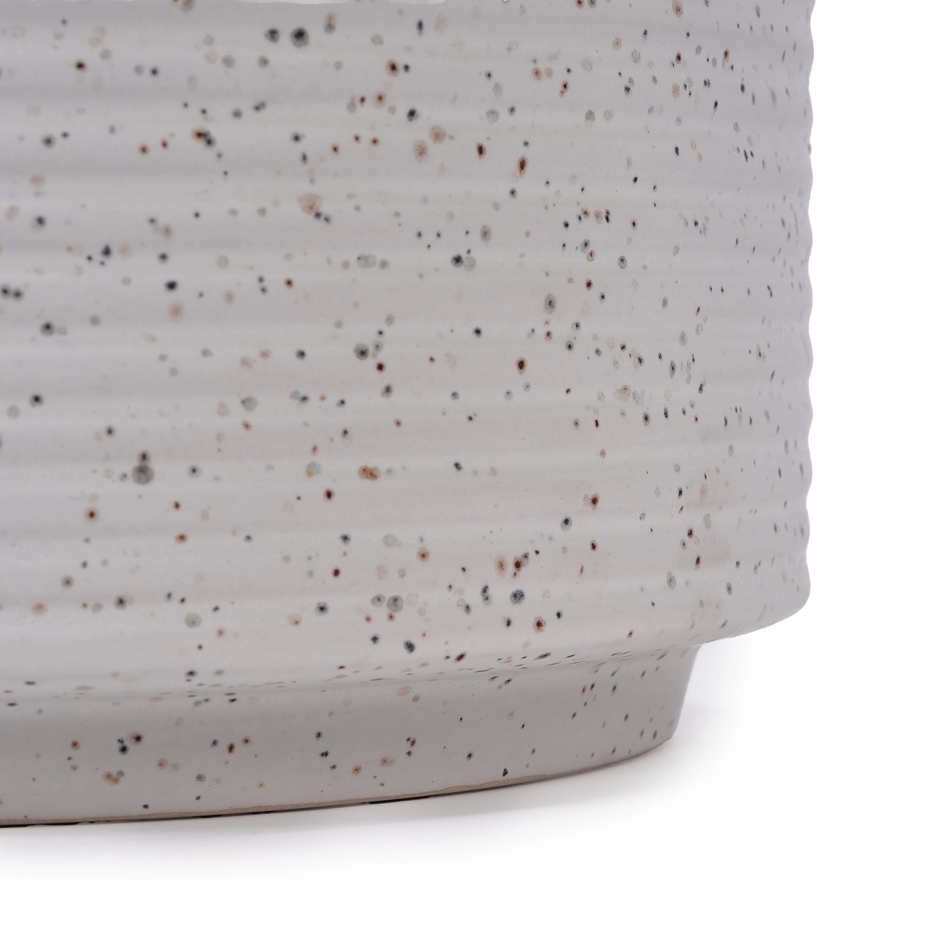 2 Pieces Ceramic Flowerpot, Modern Planter for Patio, Garden or Windowsills - Milk White - Image 13