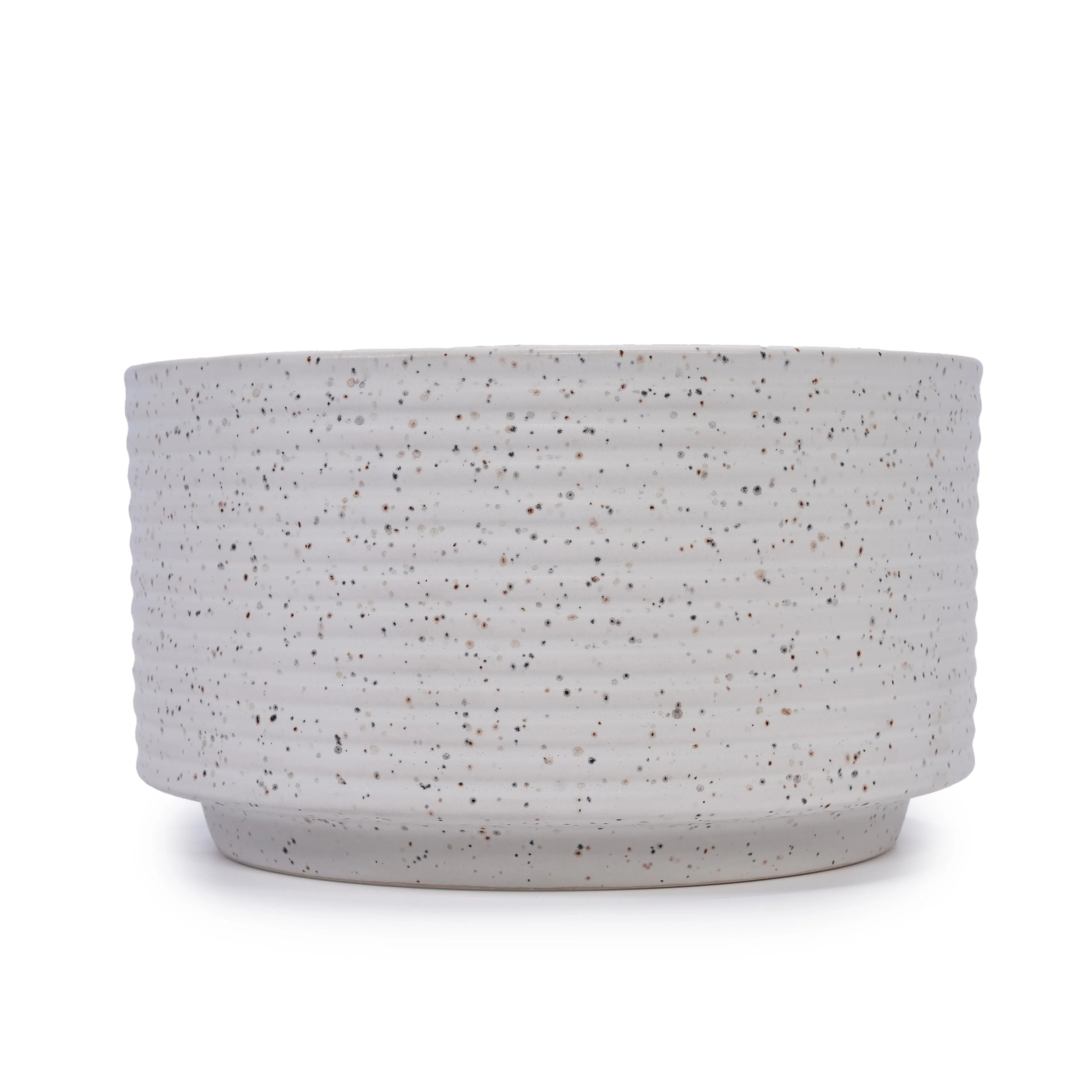 2 Pieces Ceramic Flowerpot, Modern Planter for Patio, Garden or Windowsills - Milk White - Image 7