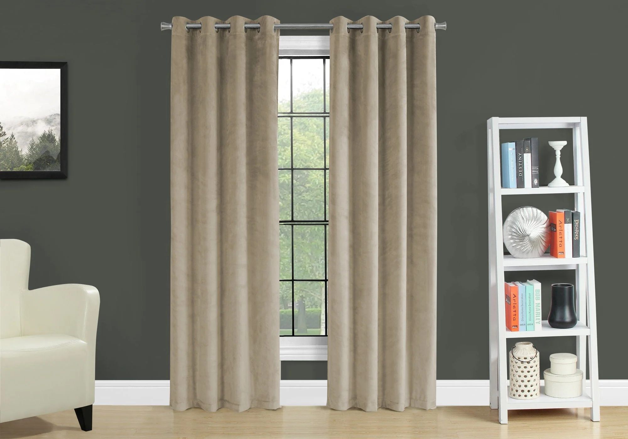 2 Pieces Set, Curtain Panel, Room Darkening, Grommet - Image 19