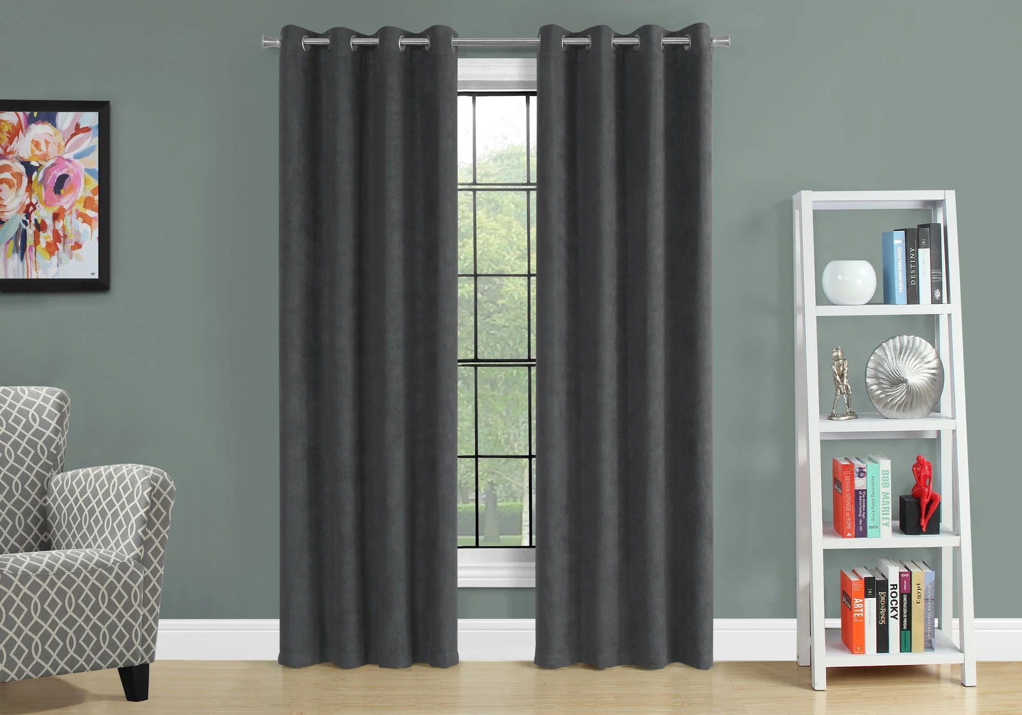 2 Pieces Set, Curtain Panel, Room Darkening, Grommet - Image 28