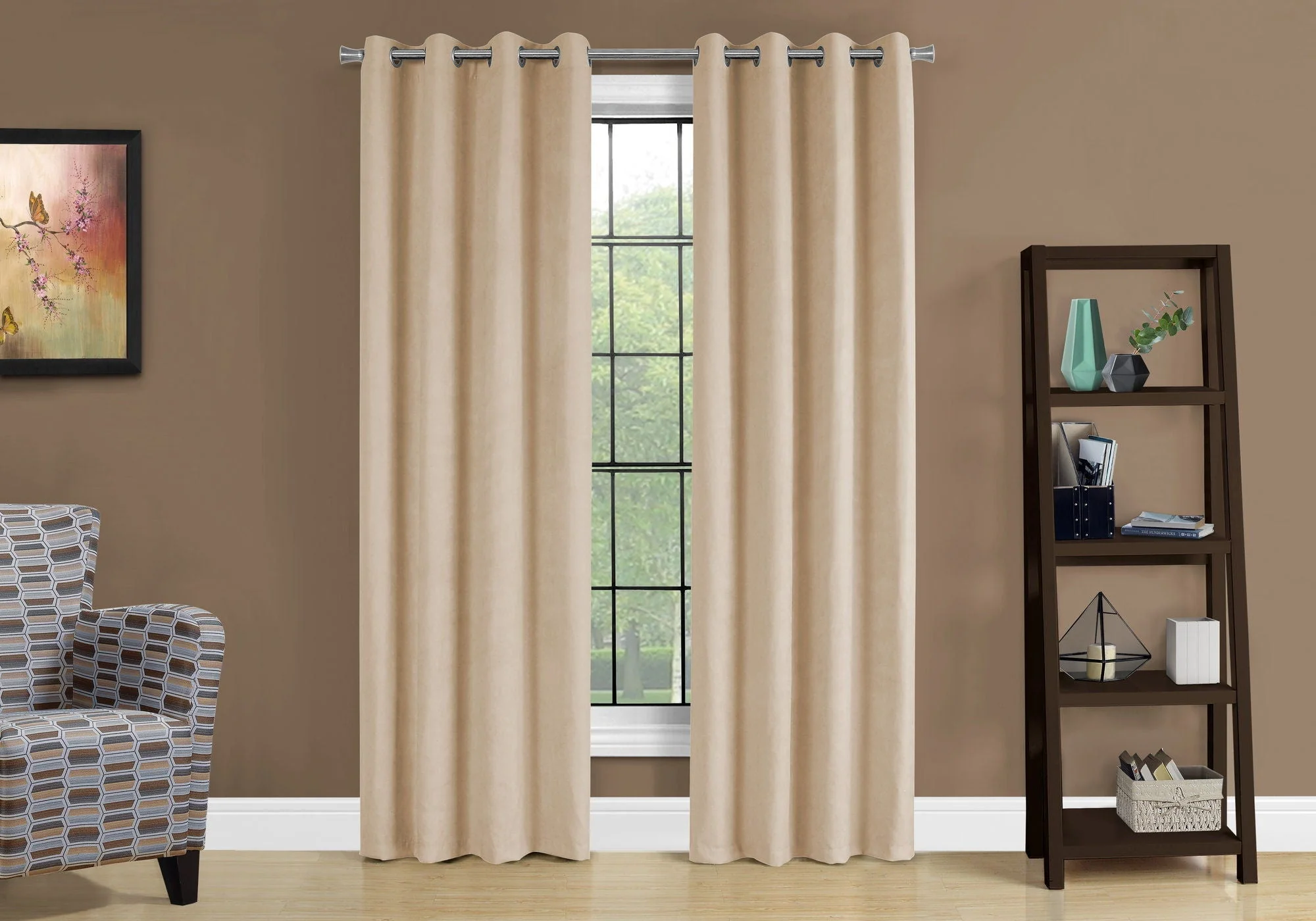 2 Pieces Set, Curtain Panel, Room Darkening, Grommet - Image 5