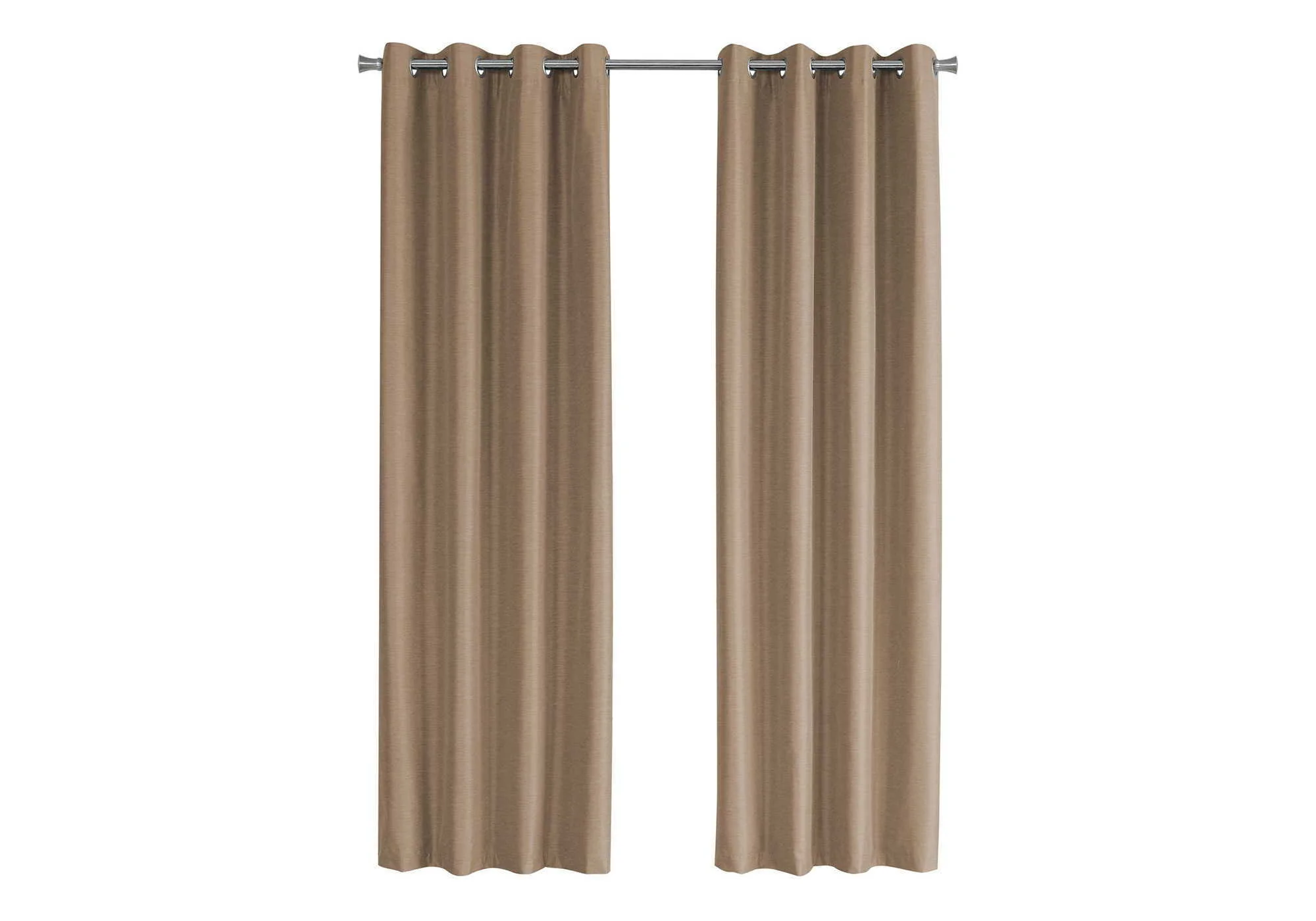 2 Pieces Set Room Darkening Curtain Panels with Grommet - Contemporary Style - Image 10