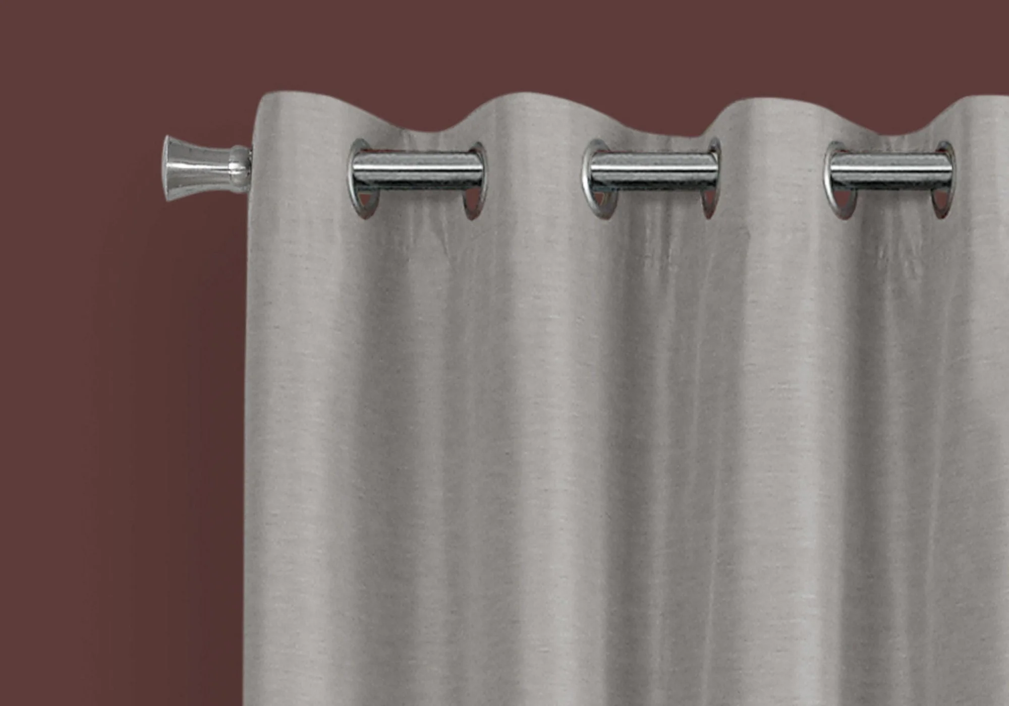 2 Pieces Set Room Darkening Curtain Panels with Grommet - Contemporary Style - Image 11