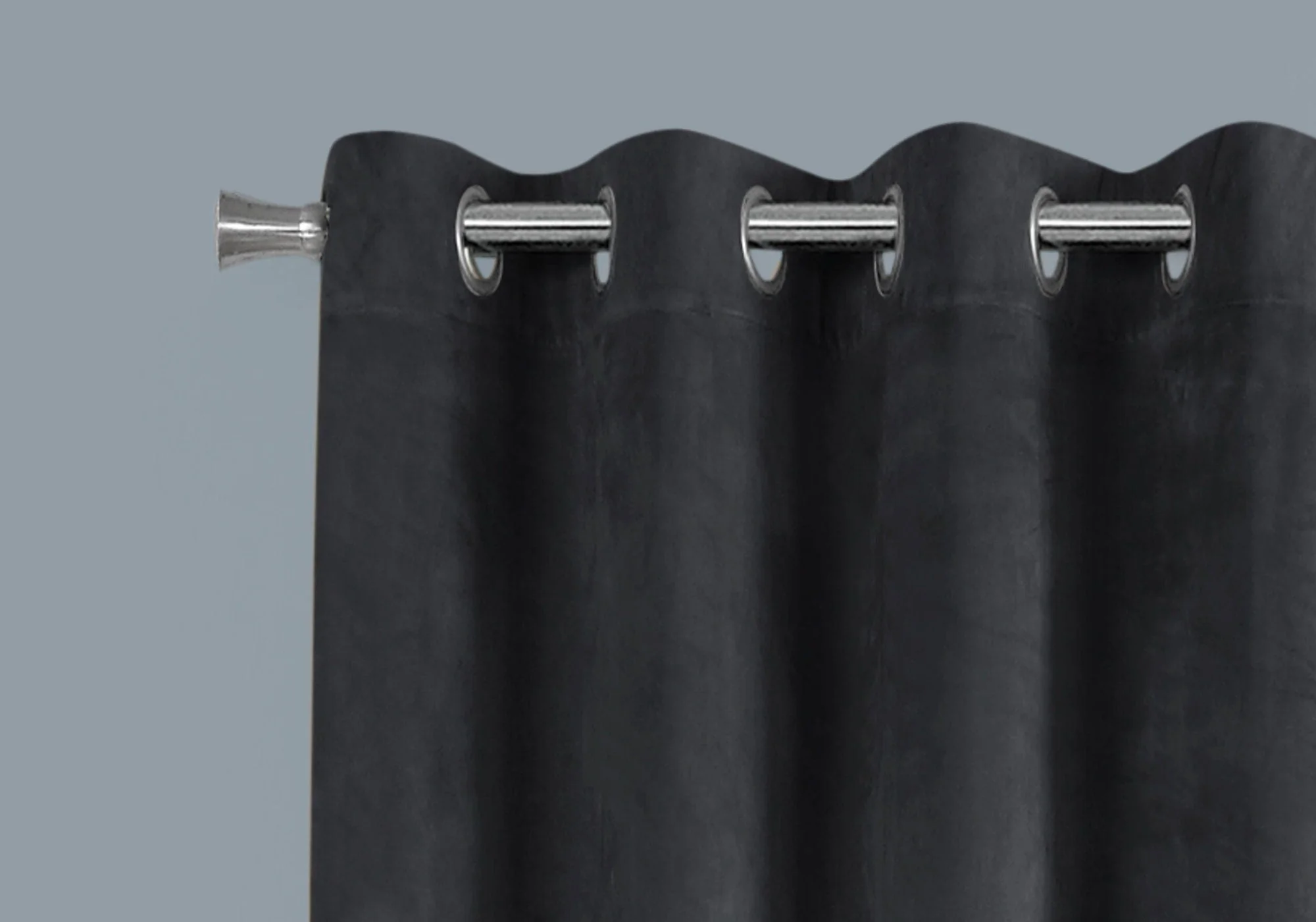2 Pieces Set Room Darkening Curtain Panels with Grommet - Contemporary Style - Image 13