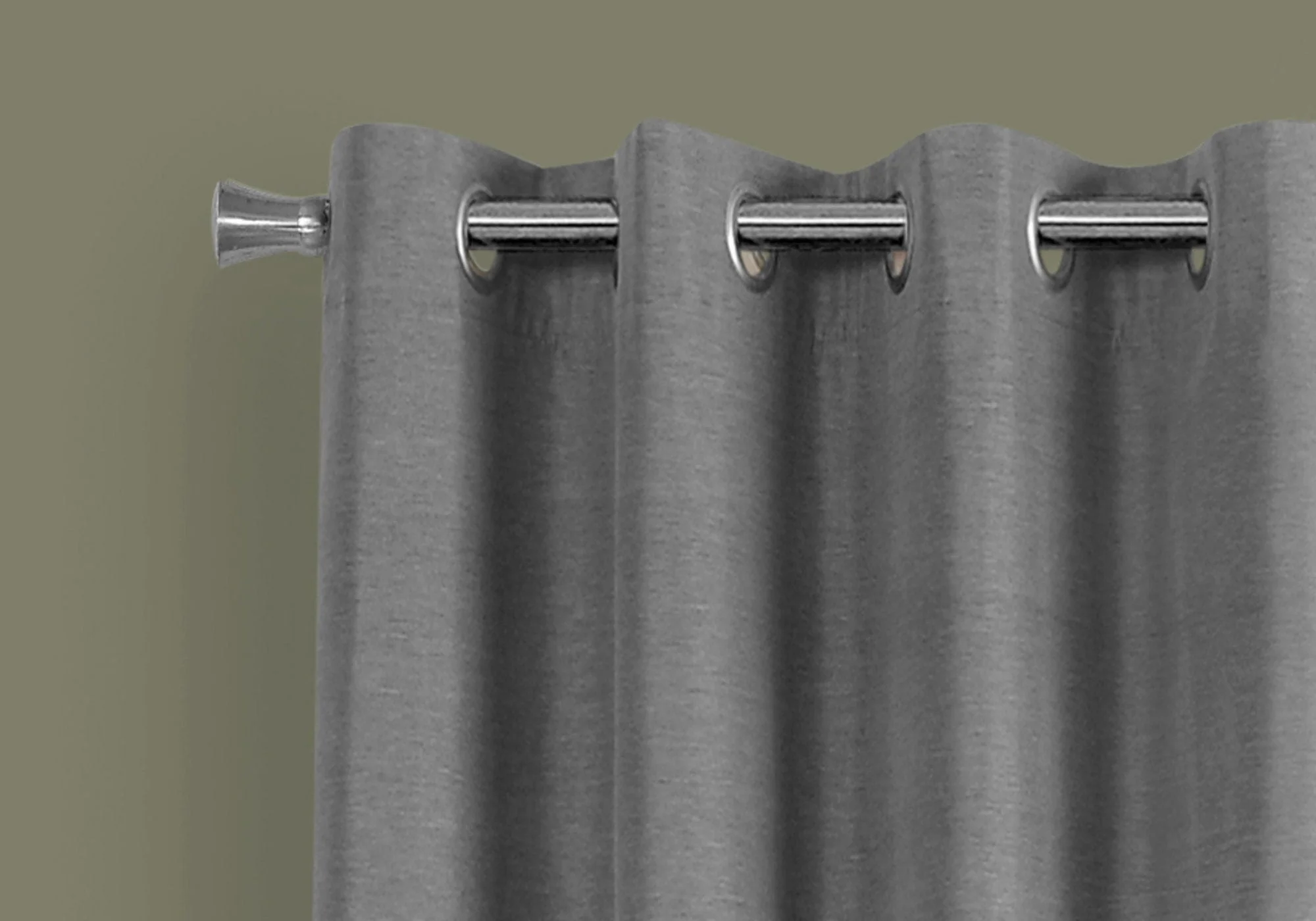 2 Pieces Set Room Darkening Curtain Panels with Grommet - Contemporary Style - Image 20