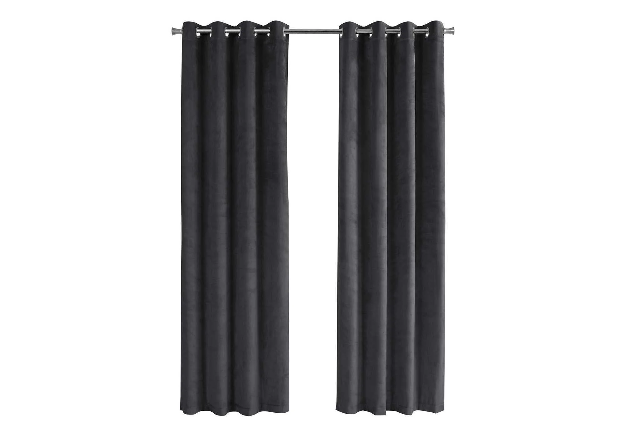 2 Pieces Set Room Darkening Curtain Panels with Grommet - Contemporary Style - Image 3