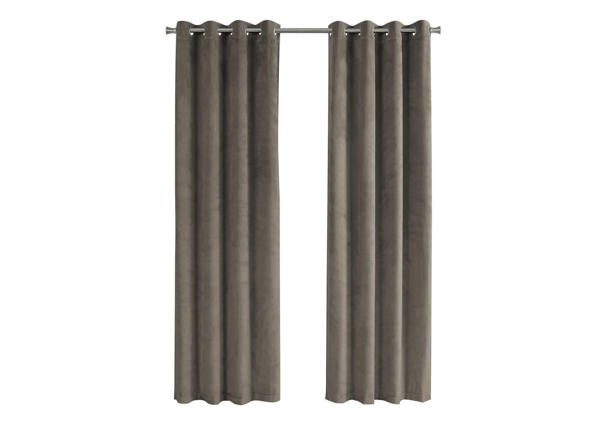 2 Pieces Set Room Darkening Curtain Panels with Grommet - Contemporary Style - Image 5