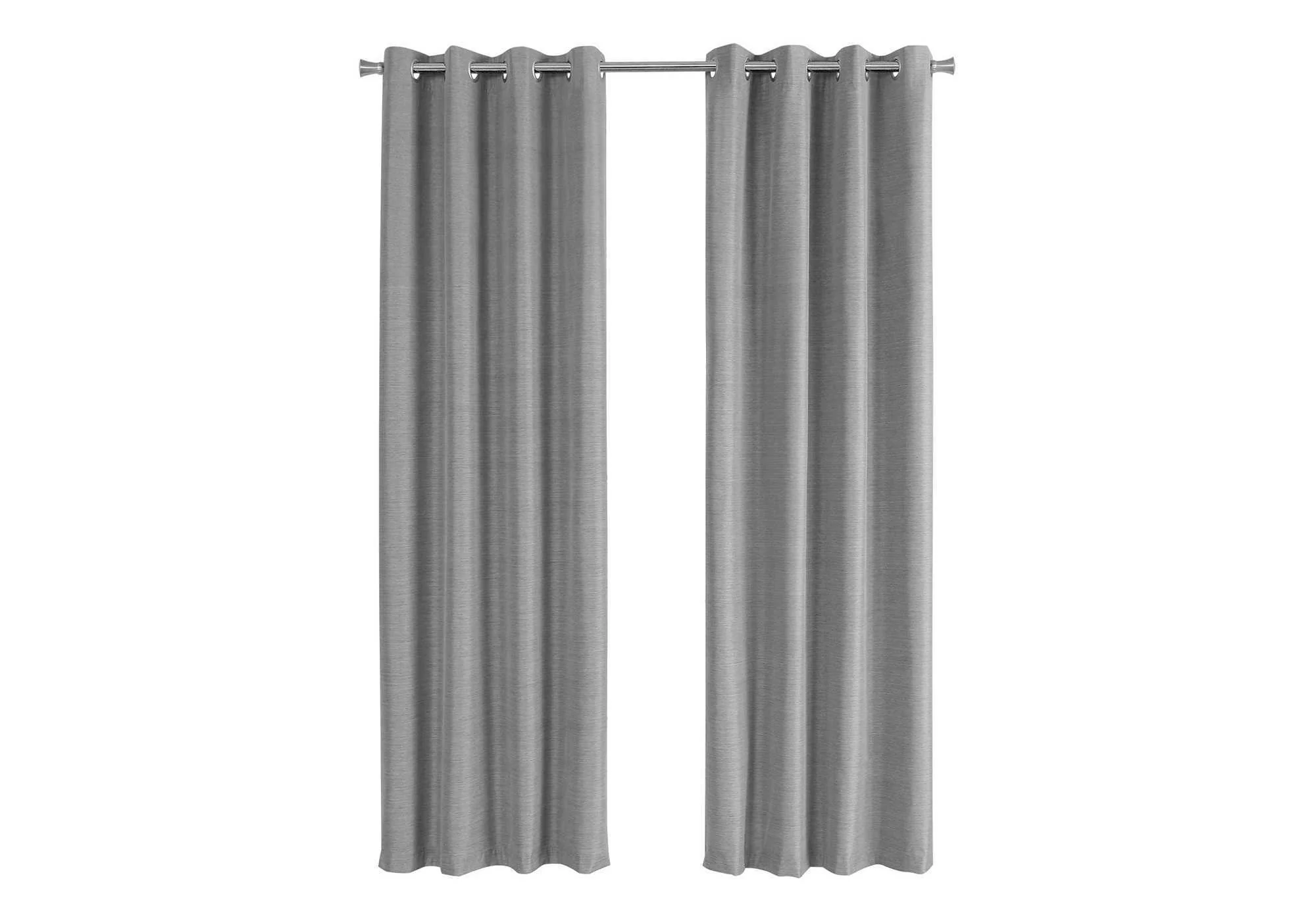 2 Pieces Set Room Darkening Curtain Panels with Grommet - Contemporary Style - Image 8