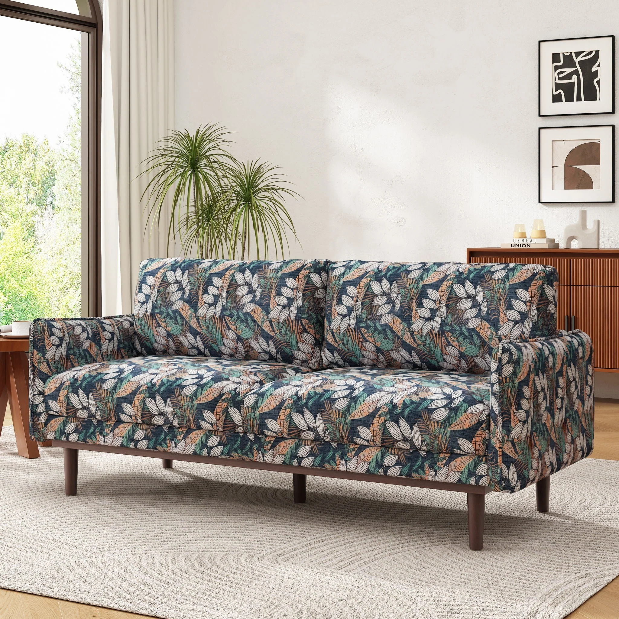 2 Seater Loveseat Sofa With Spacious Seating Area - Image 4