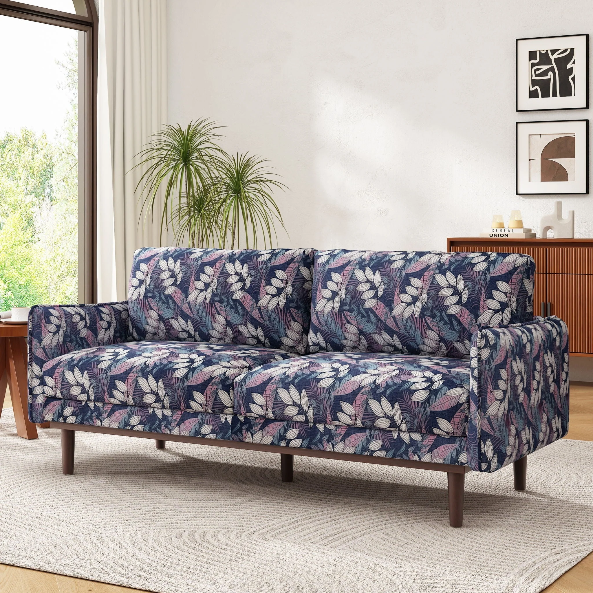 2 Seater Loveseat Sofa With Spacious Seating Area - Image 5