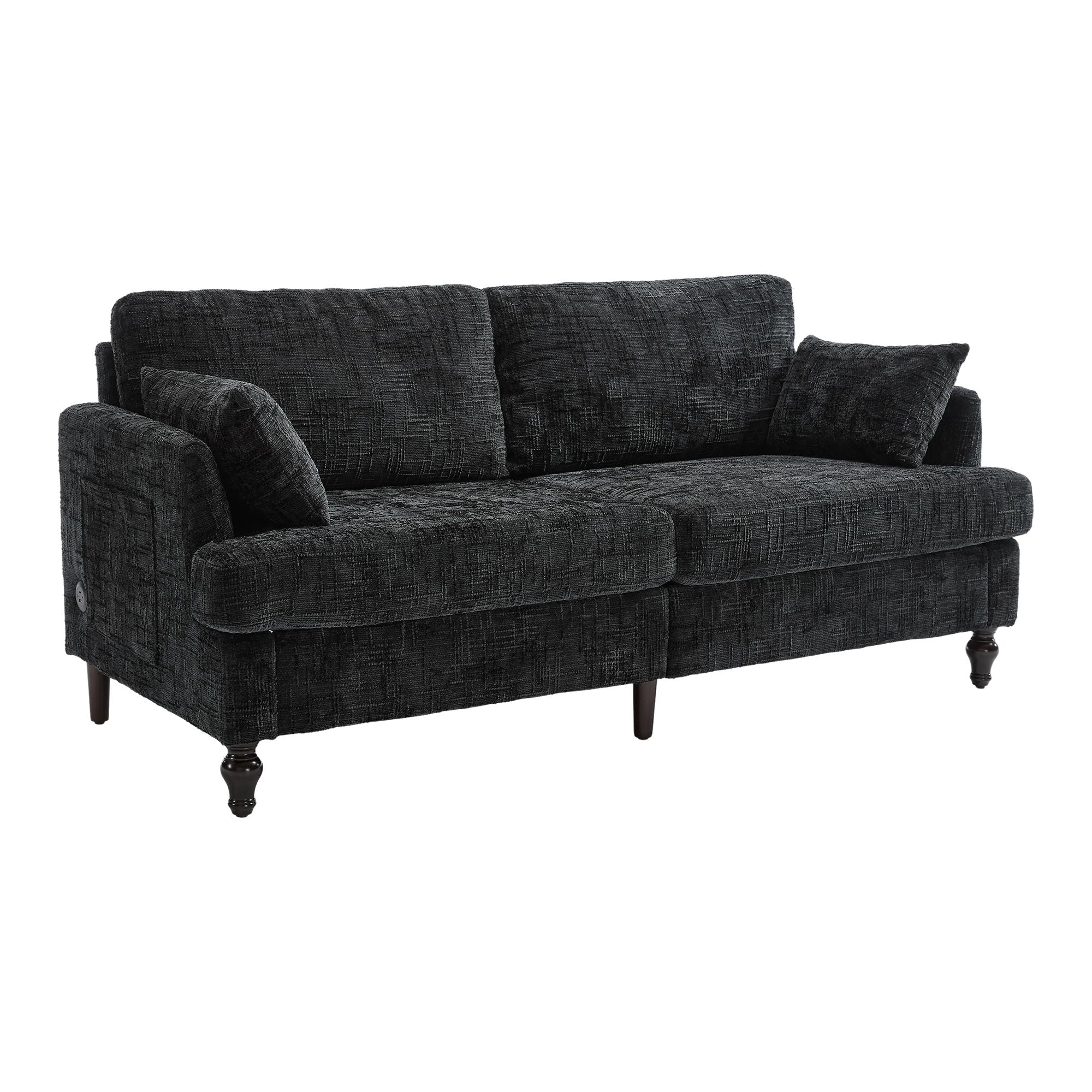 2 Seater Sofa With LED Light, USB Charging Port, And Storage Bag - Image 3
