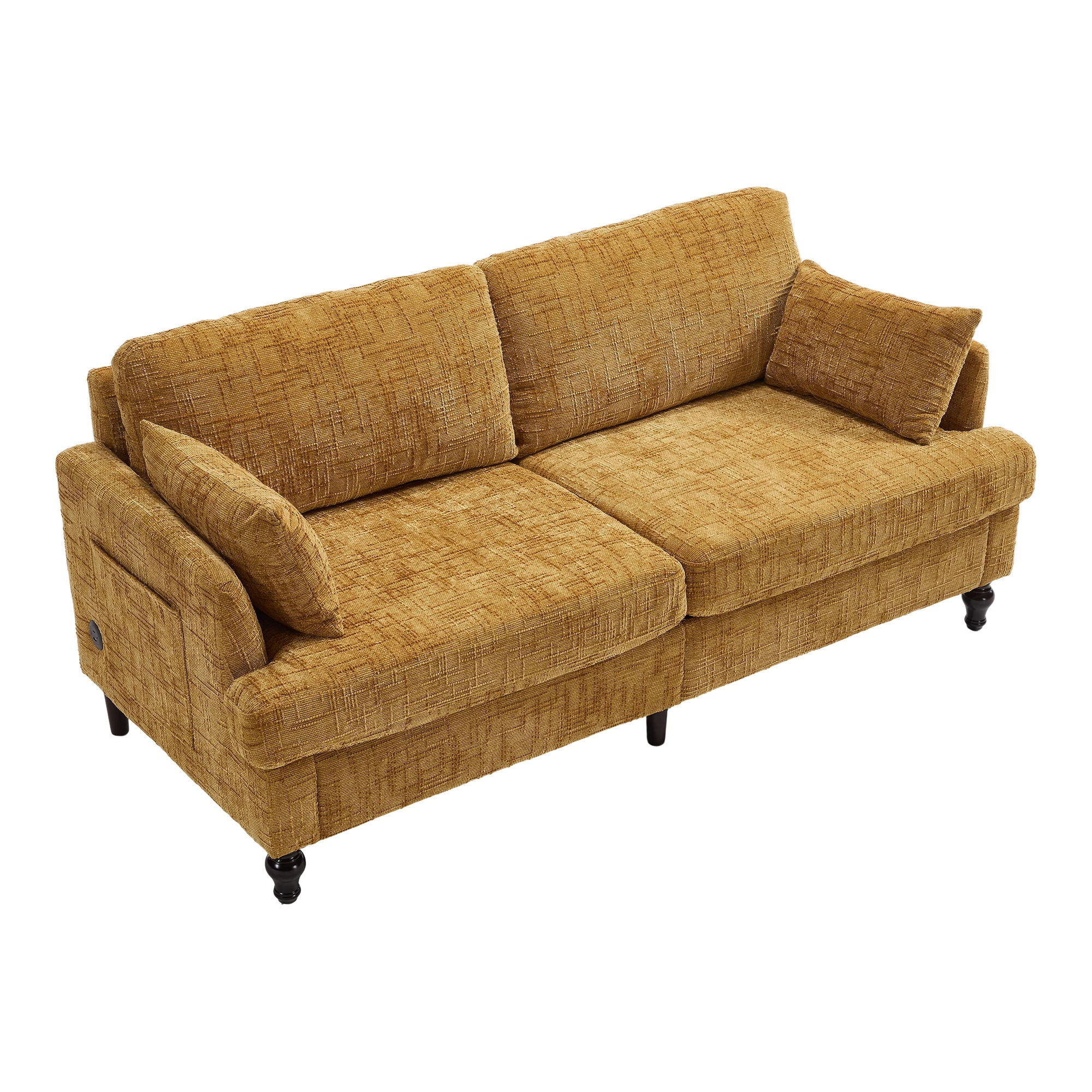2 Seater Sofa With LED Light, USB Charging Port, And Storage Bag - Image 5