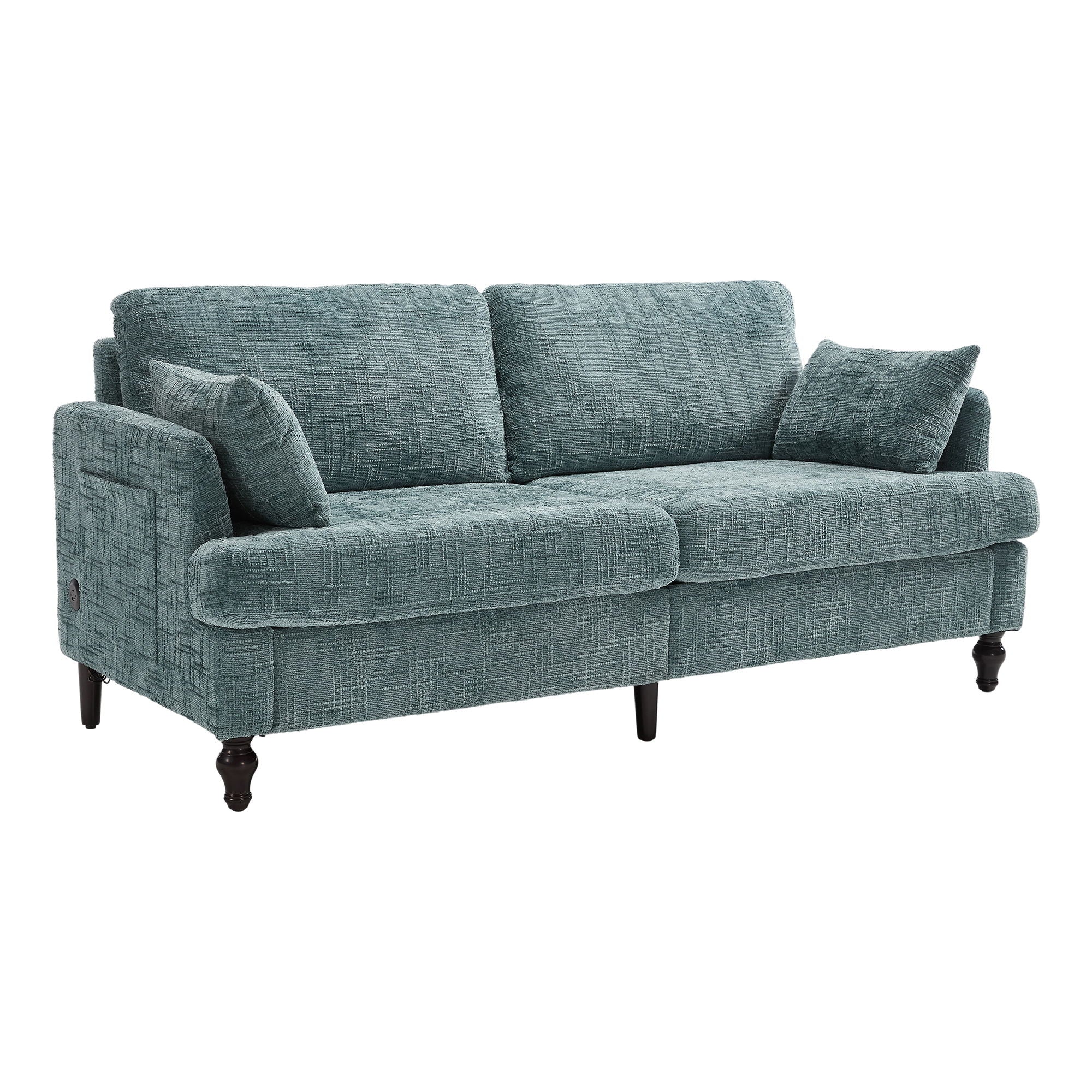 2 Seater Sofa With LED Light, USB Charging Port, And Storage Bag - Image 8