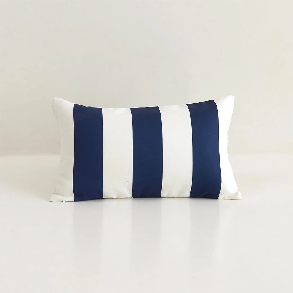 2 size options Stripes/Waving Outdoor Waterproof Pillow (With Insert) waterproof outdoor throw pillow, great for your outdoor furniture - Image 18
