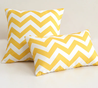 2 size options Stripes/Waving Outdoor Waterproof Pillow (With Insert) waterproof outdoor throw pillow, great for your outdoor furniture - Image 2