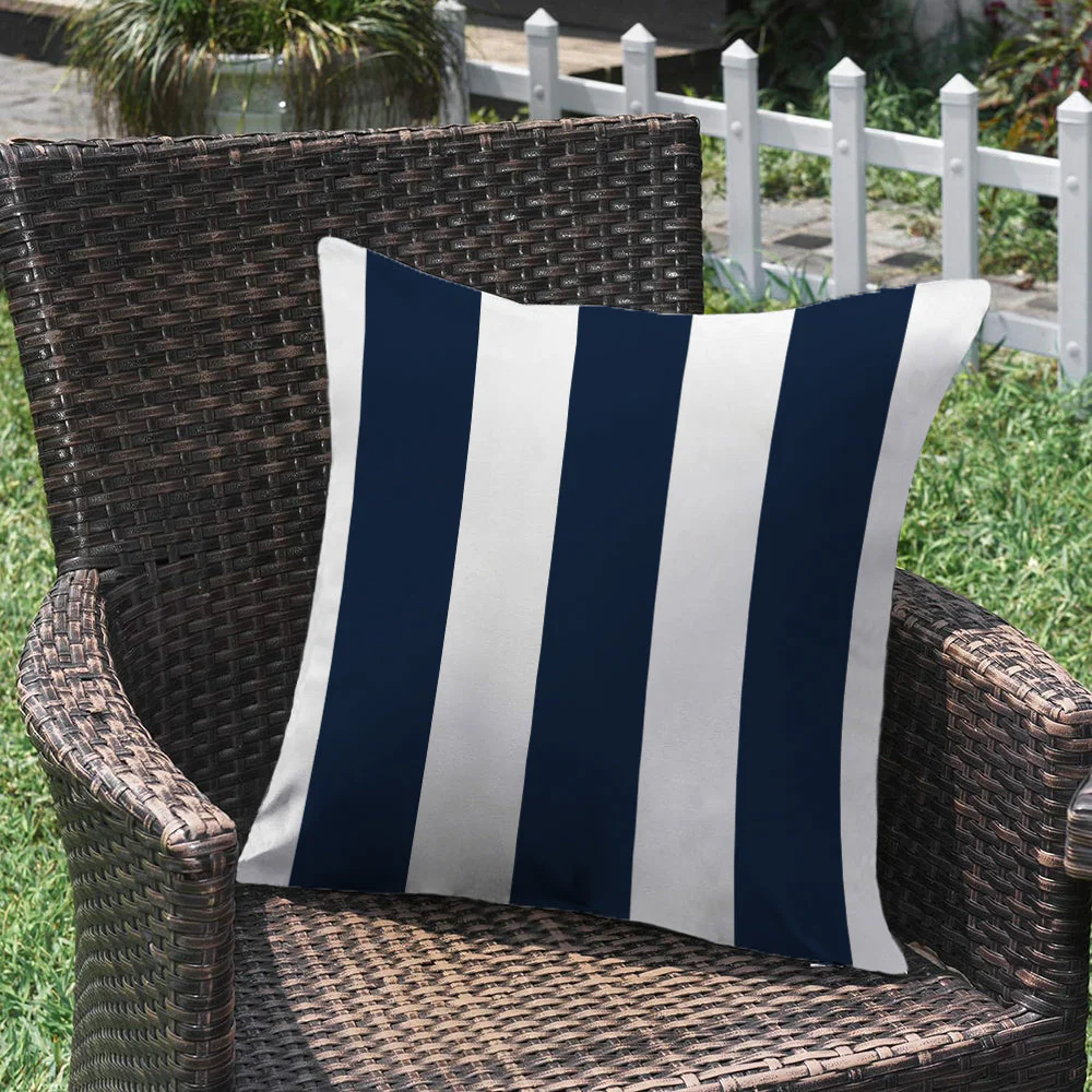 2 size options Stripes/Waving Outdoor Waterproof Pillow (With Insert) waterproof outdoor throw pillow, great for your outdoor furniture - Image 20