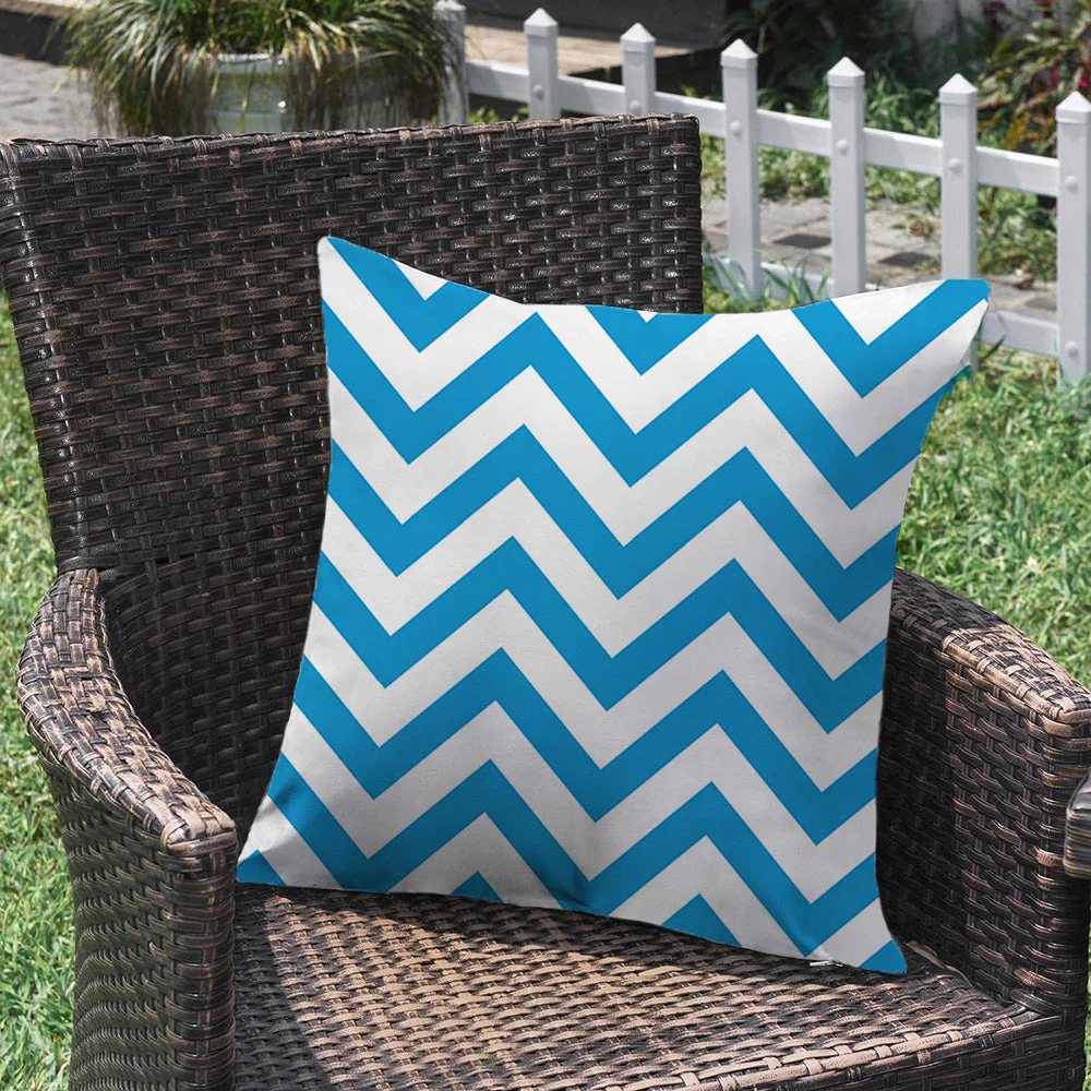 2 size options Stripes/Waving Outdoor Waterproof Pillow (With Insert) waterproof outdoor throw pillow, great for your outdoor furniture - Image 22