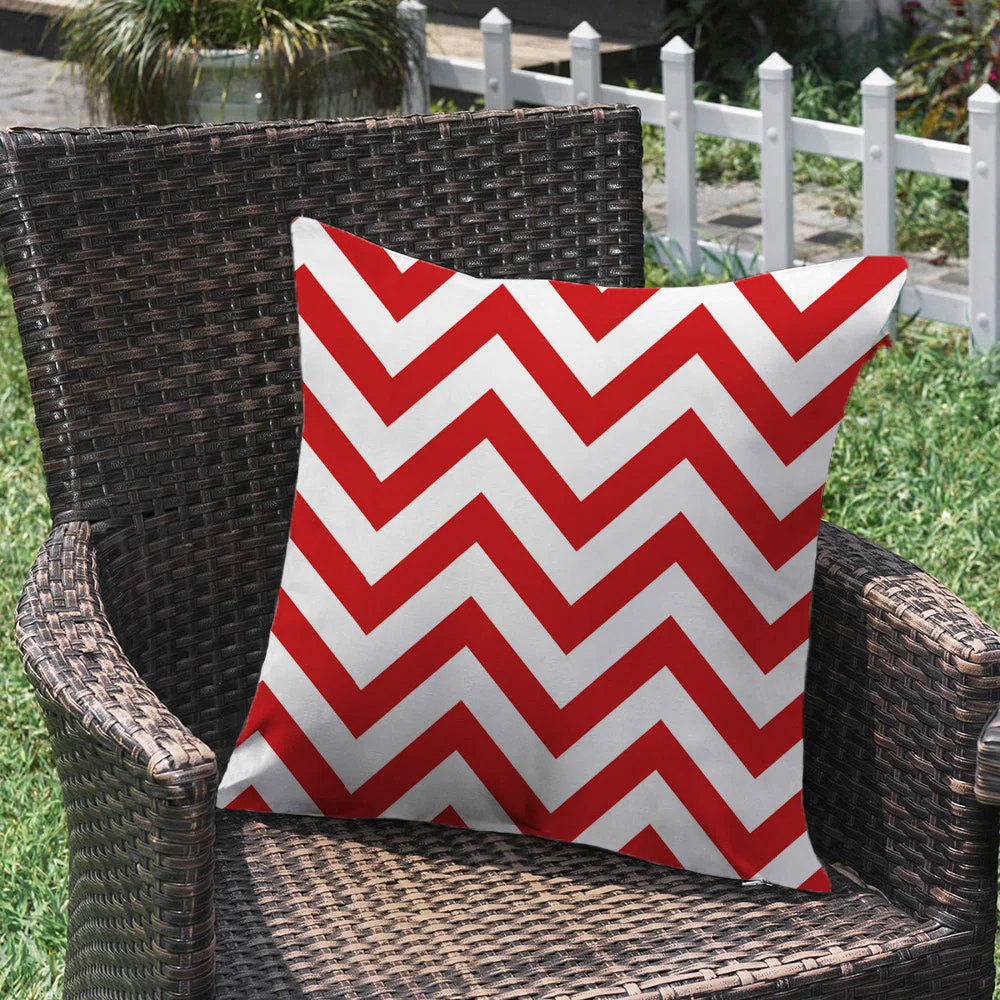 2 size options Stripes/Waving Outdoor Waterproof Pillow (With Insert) waterproof outdoor throw pillow, great for your outdoor furniture - Image 23