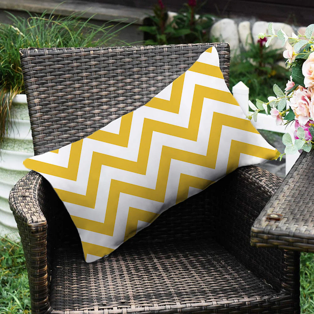 2 size options Stripes/Waving Outdoor Waterproof Pillow (With Insert) waterproof outdoor throw pillow, great for your outdoor furniture - Image 25