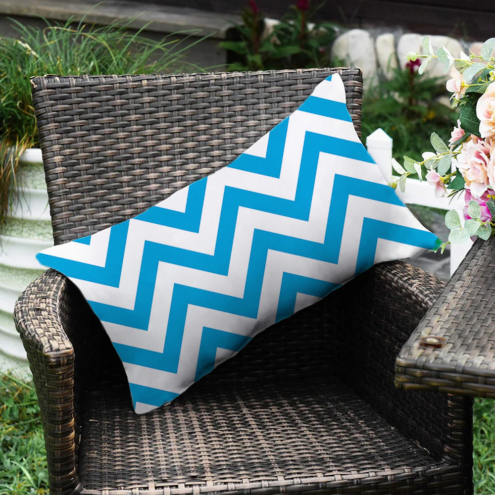 2 size options Stripes/Waving Outdoor Waterproof Pillow (With Insert) waterproof outdoor throw pillow, great for your outdoor furniture - Image 27
