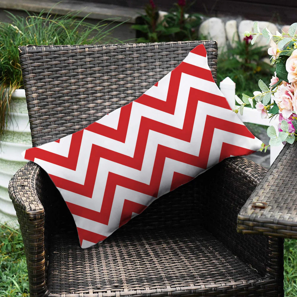 2 size options Stripes/Waving Outdoor Waterproof Pillow (With Insert) waterproof outdoor throw pillow, great for your outdoor furniture - Image 28