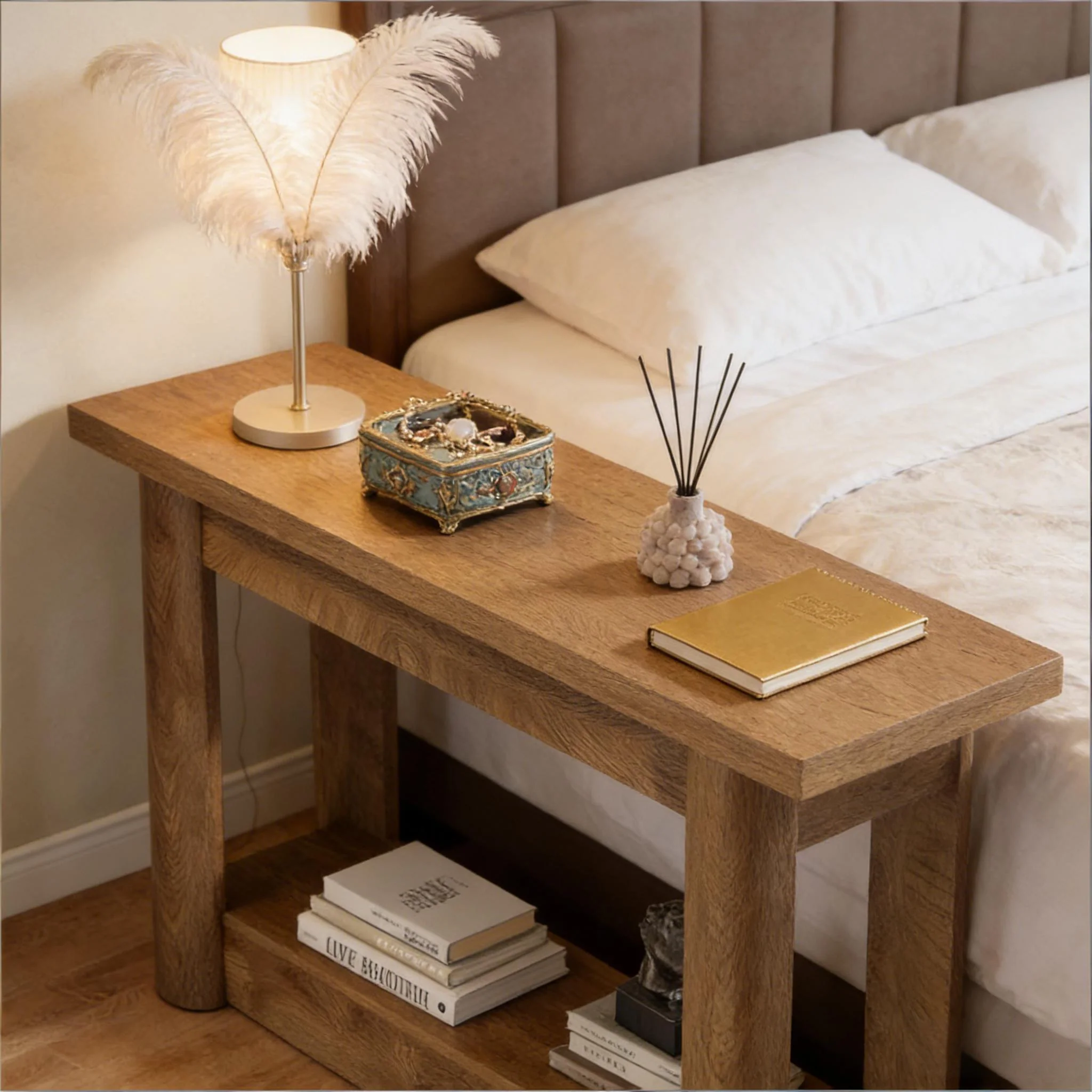 2-Tier Foyer Table, Entryway Sofa Table, Console Table - Image 2