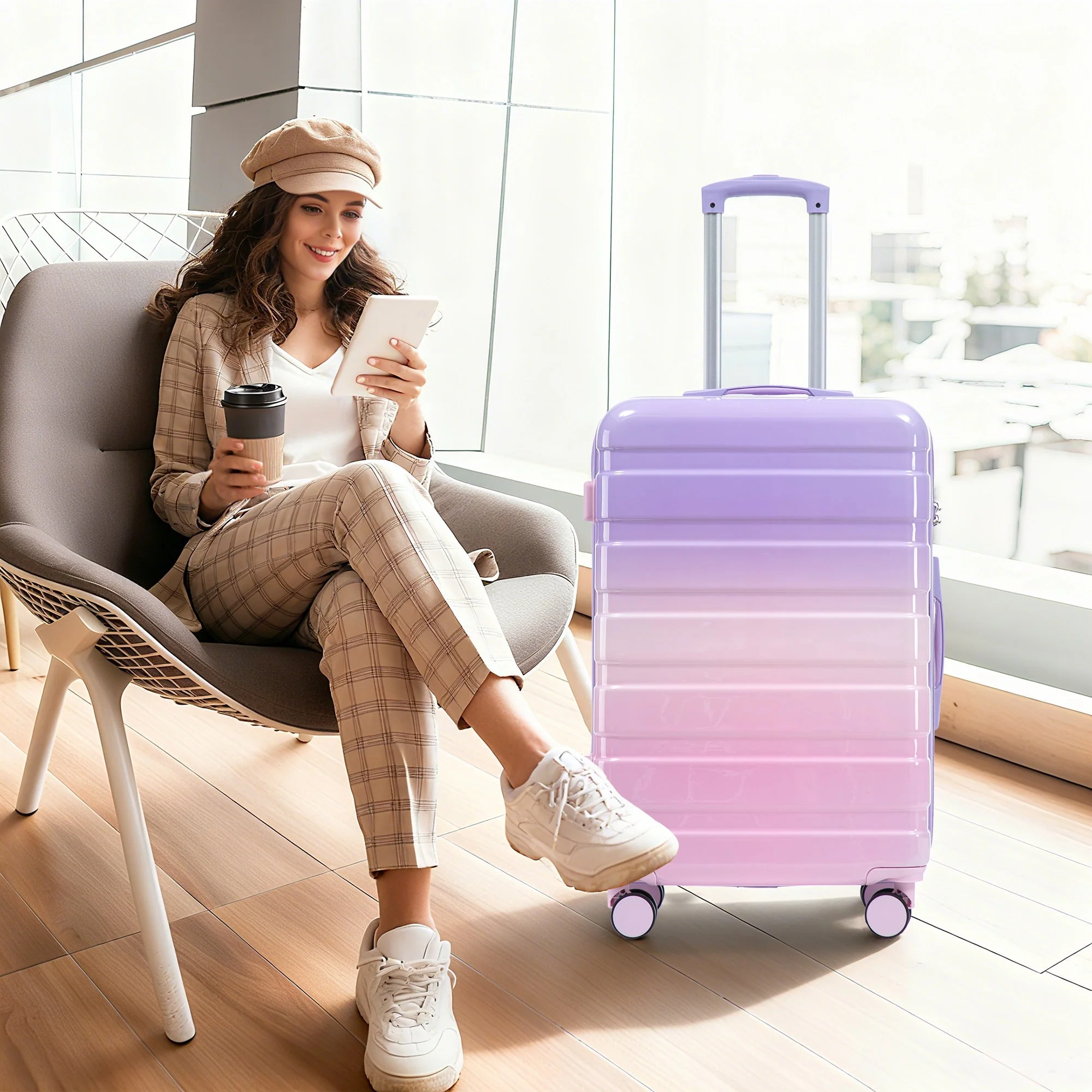 20'/24'/28' 3-Piece PC Spinner Wheel Luggage Set - Image 12