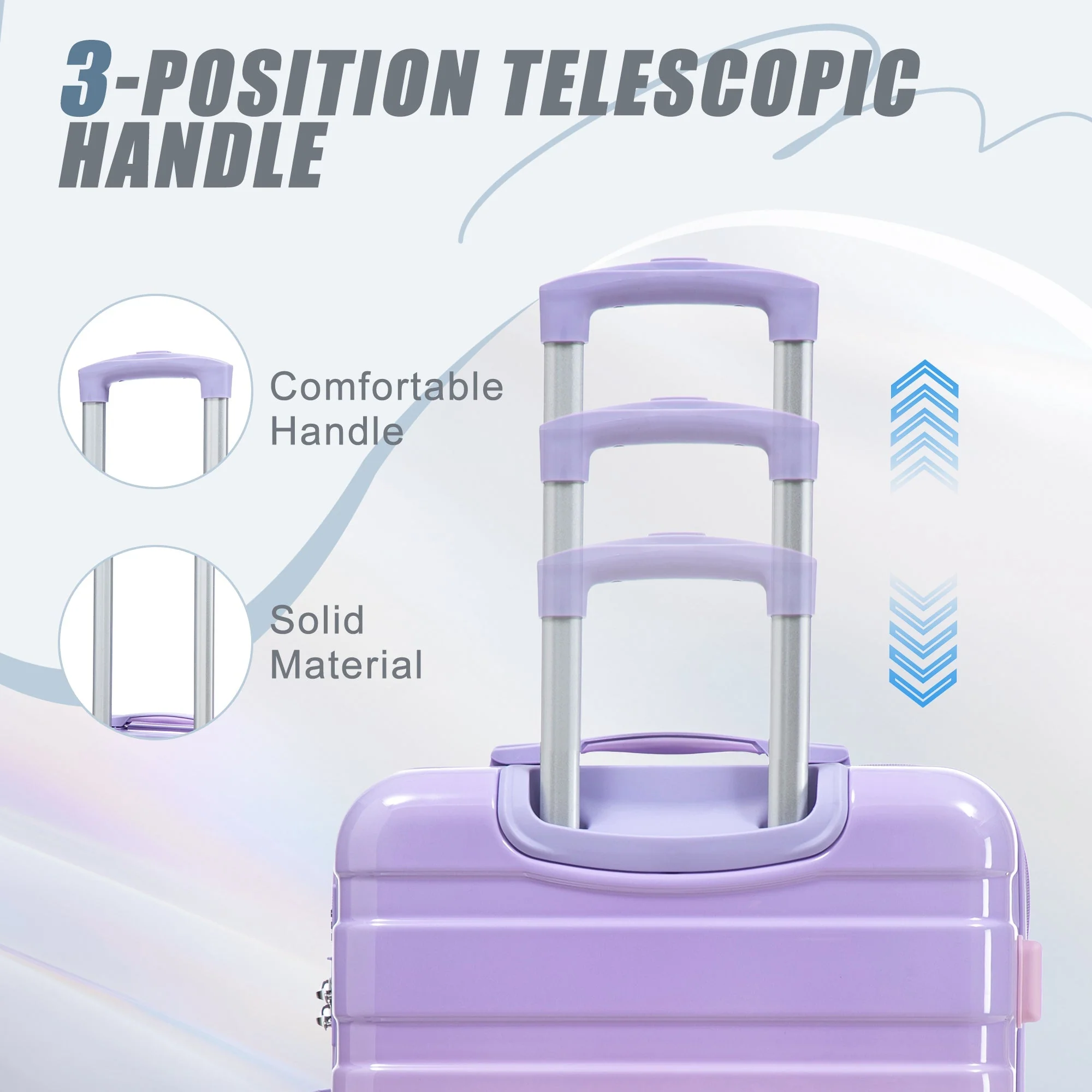 20'/24'/28' 3-Piece PC Spinner Wheel Luggage Set - Image 5