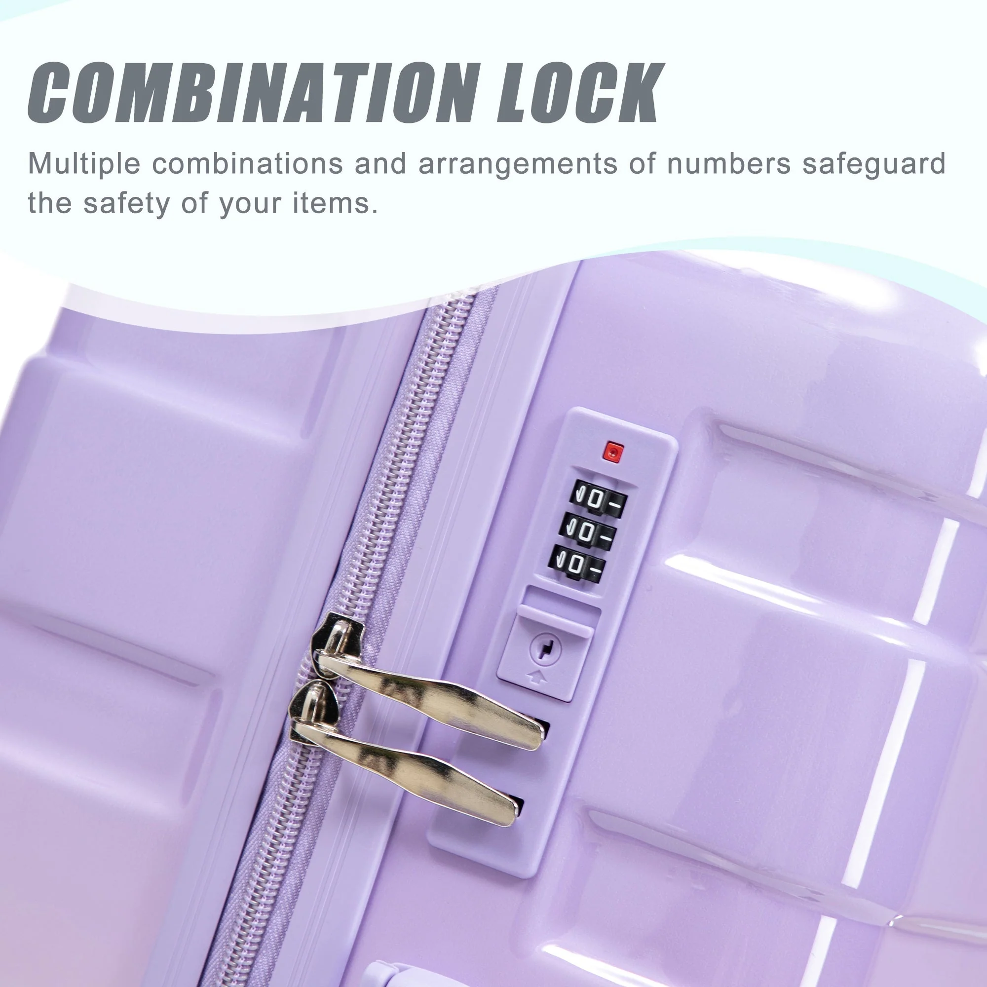 20'/24'/28' 3-Piece PC Spinner Wheel Luggage Set - Image 6